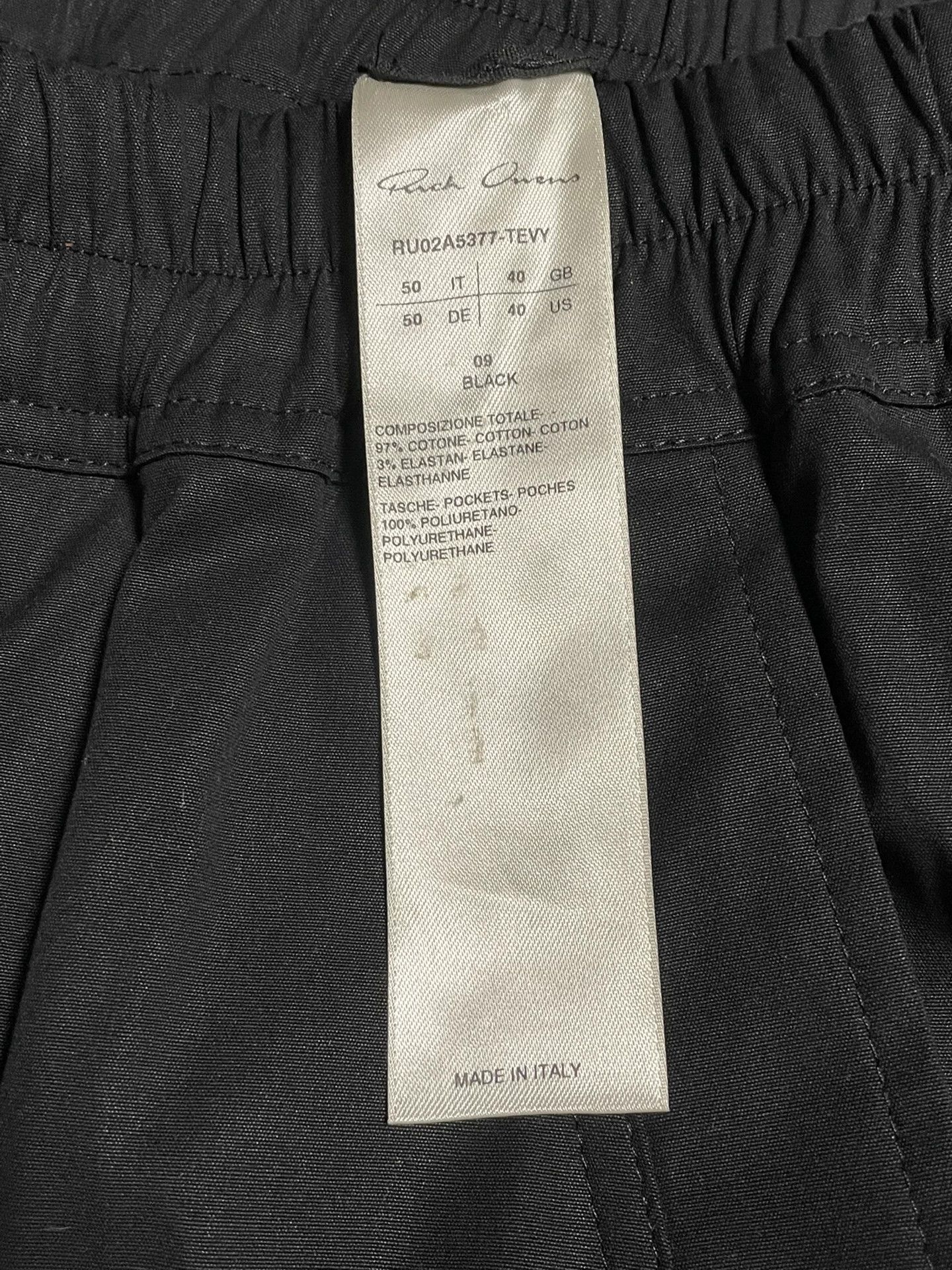 Rick Owens Rick Owens Black Cargo Pants Size US 34 / EU 50 - 3 Thumbnail