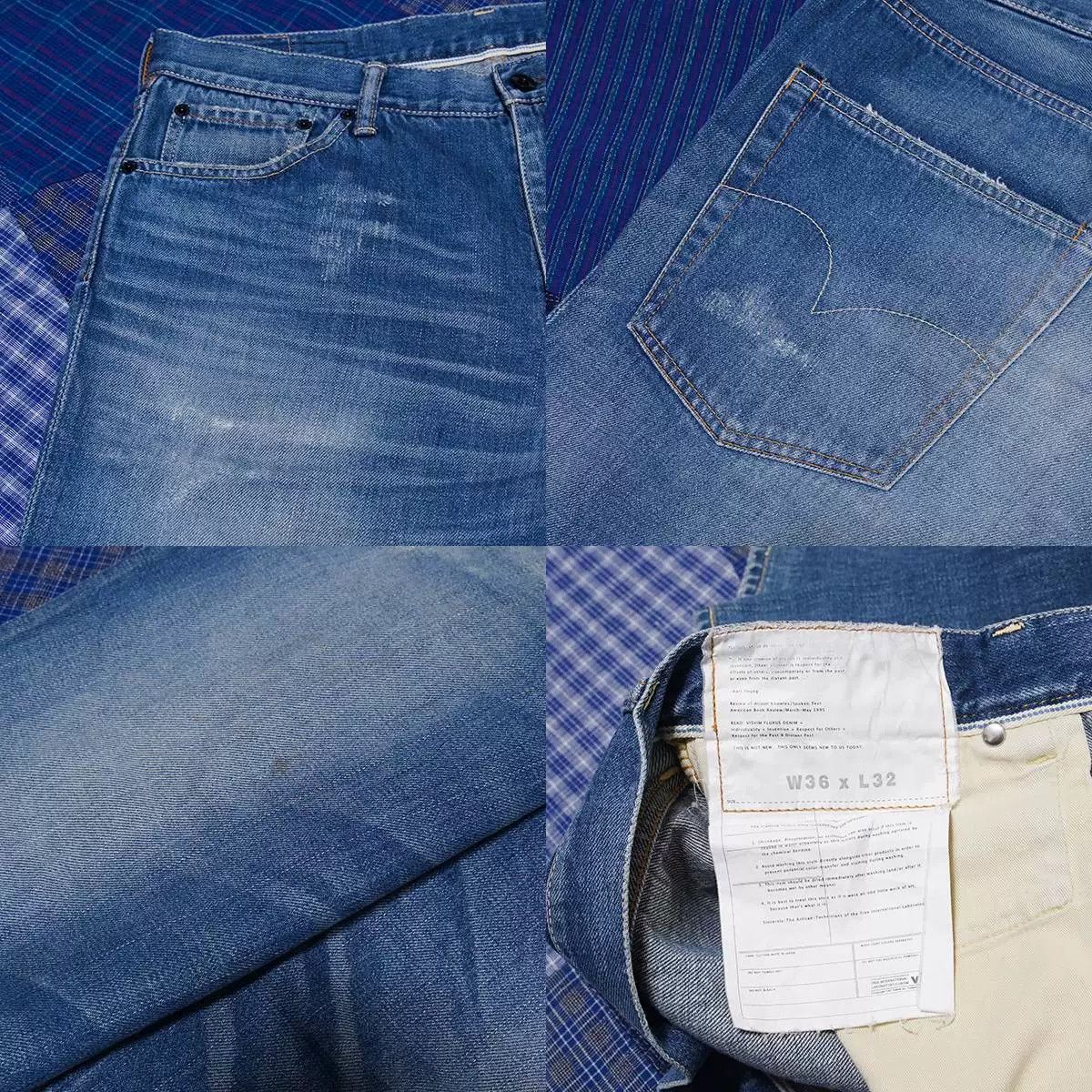 Visvim Visvim Fluxus Denim 01 Indigo Pants Size US 36 / EU 52 - 4 Thumbnail