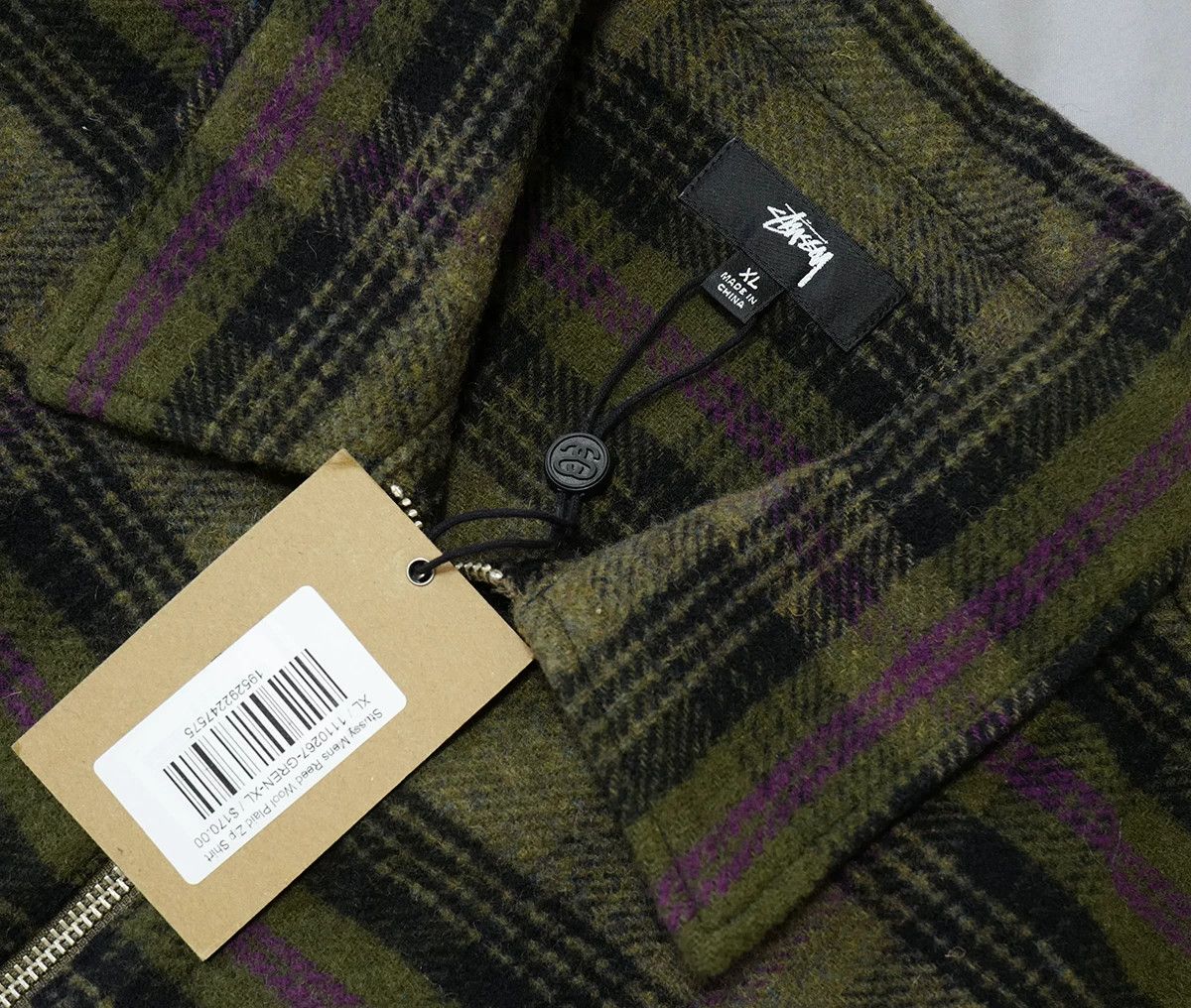 Stussy Stussy Reed Wool Plaid Zip Shirt Size US XL / EU 56 / 4 - 4 Thumbnail