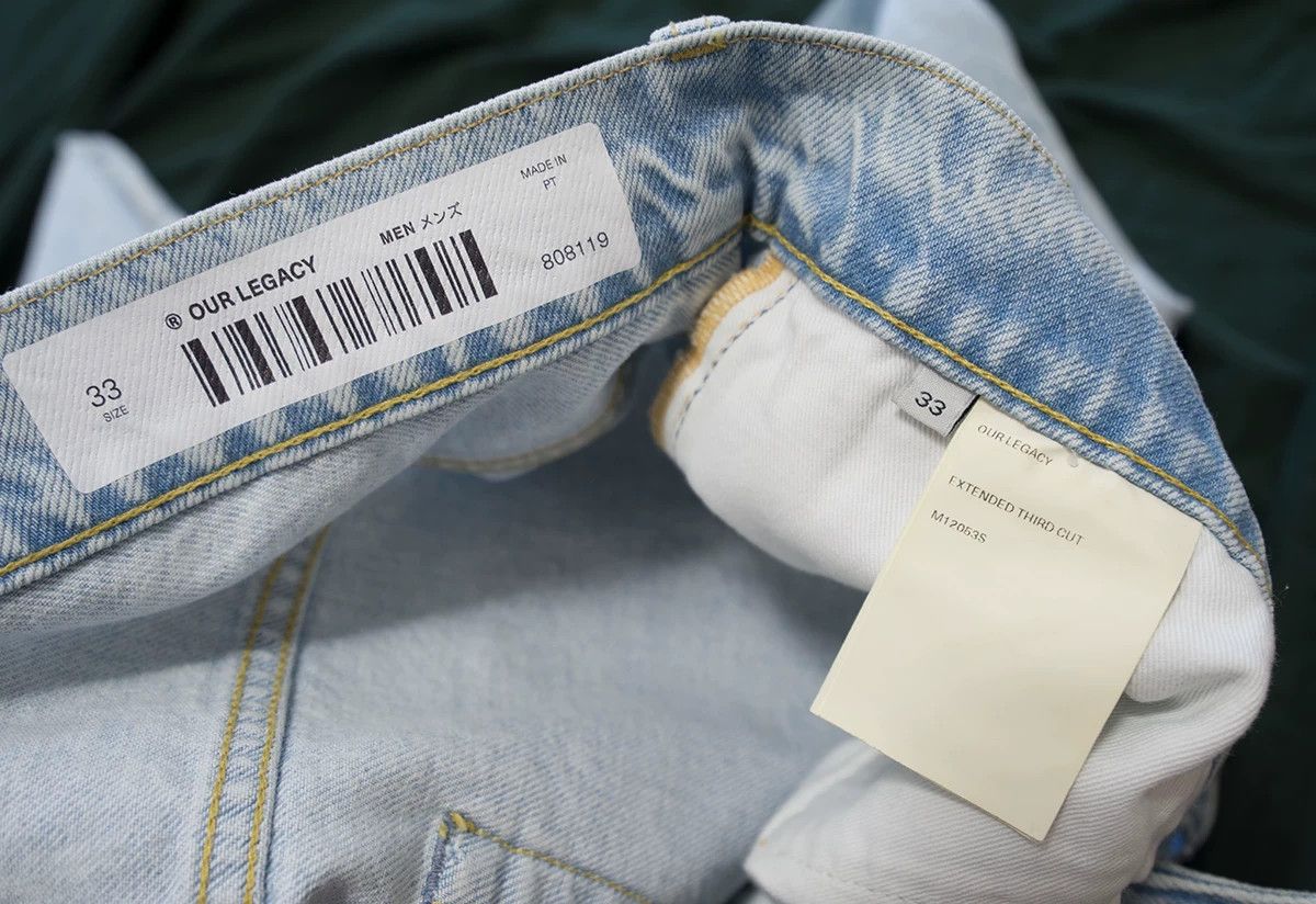 Our Legacy Our Legacy Extended Third Cut Denim Pants Size US 33 - 6 Thumbnail