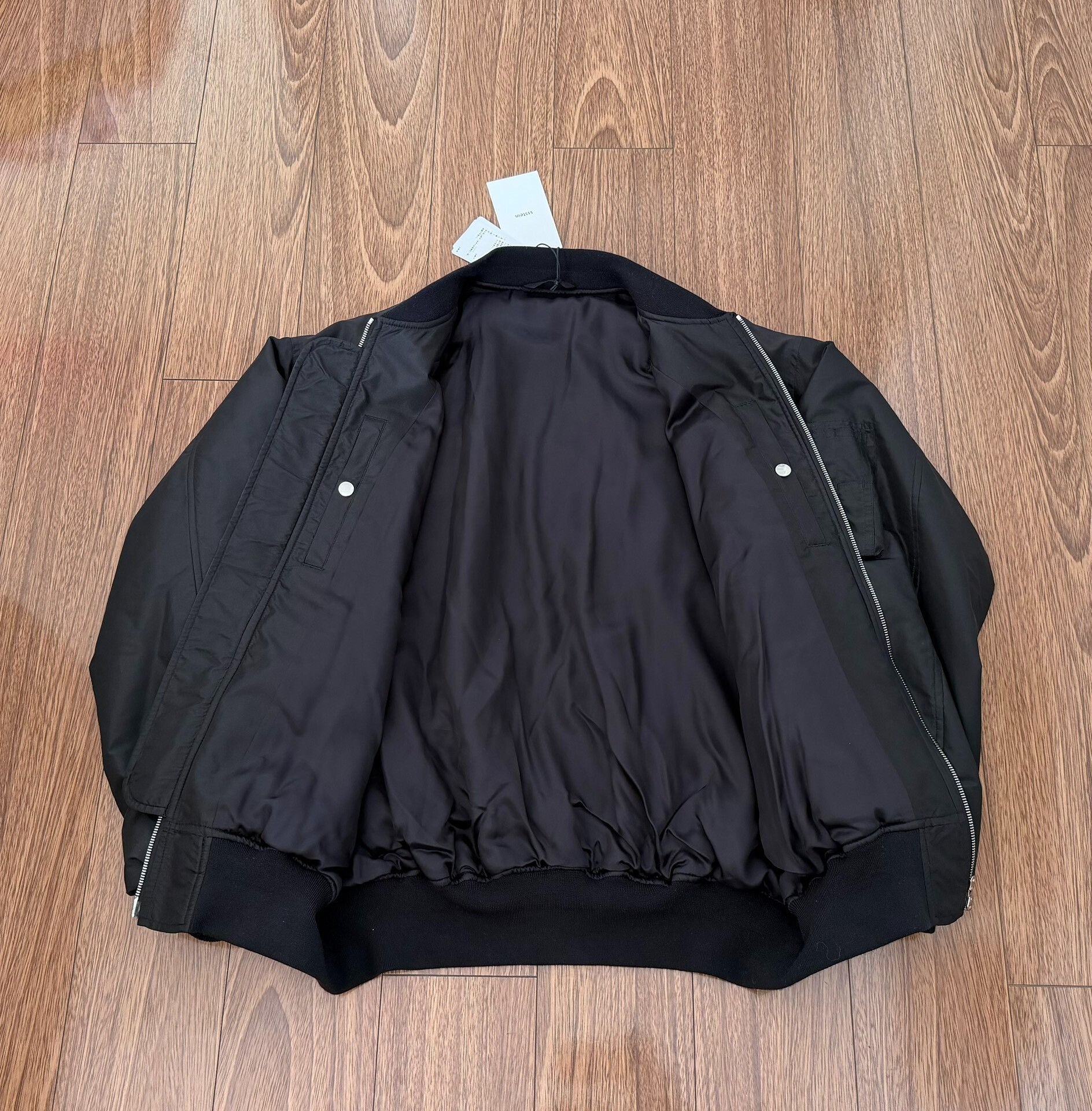 Stein Oversized Silk Tafta Flight Jacket Size S / US 4 / IT 40 - 3 Thumbnail