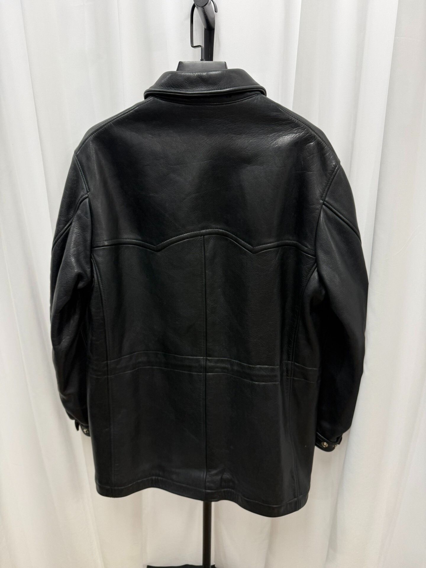 Yohji Yamamoto Yohji Yamamoto Leather Coat for Men Size US L / EU 52-54 / 3 - 5 Thumbnail