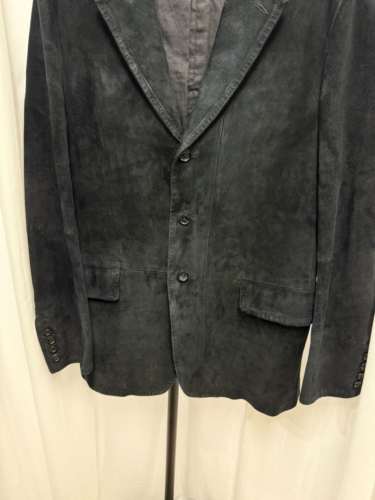 Yohji Yamamoto Yohji Yamamoto Suede Blazer for Men Size US L / EU 52-54 / 3 - 5 Thumbnail