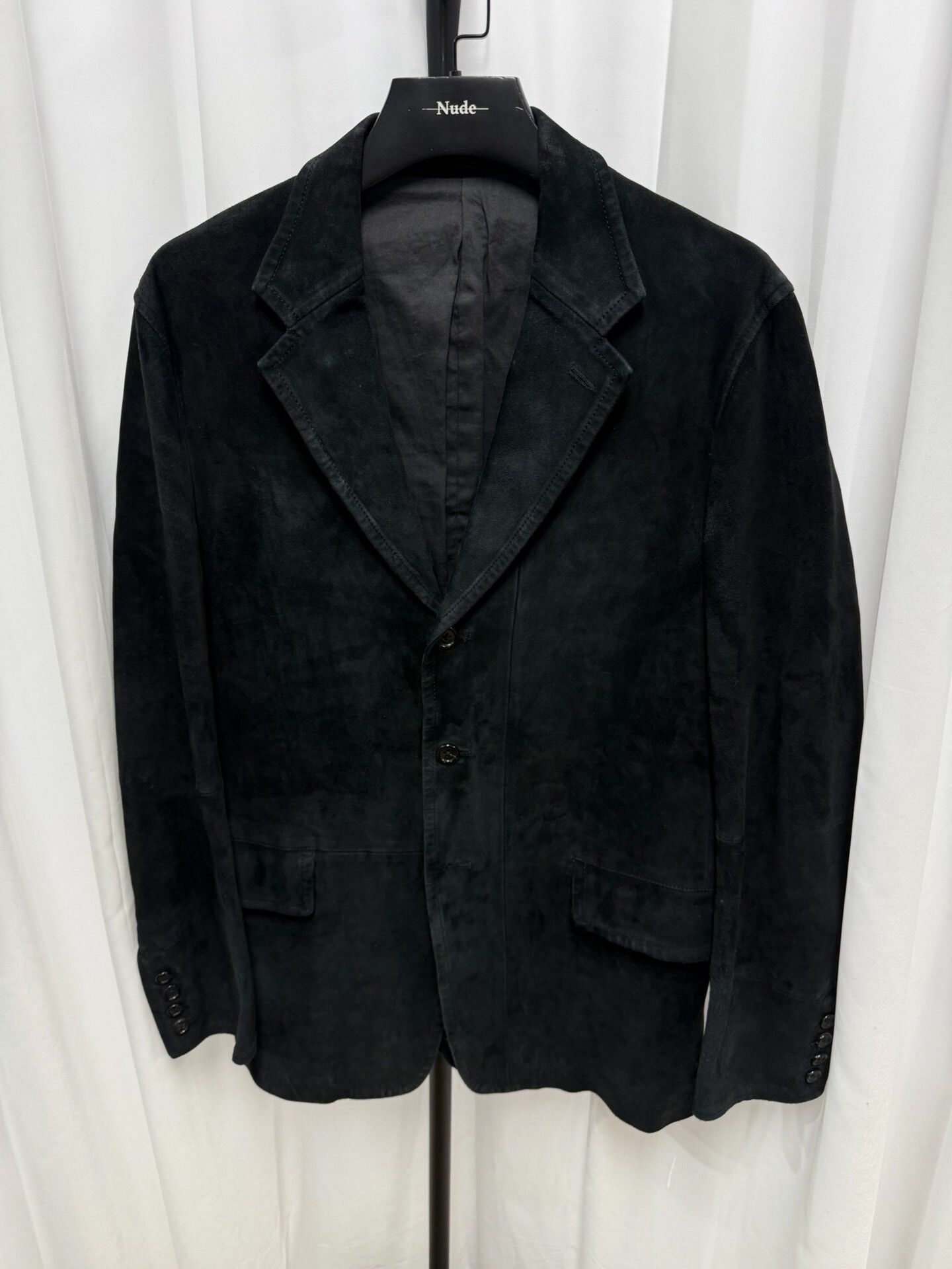 Yohji Yamamoto Yohji Yamamoto Suede Blazer for Men Size US L / EU 52-54 / 3 - 2 Thumbnail