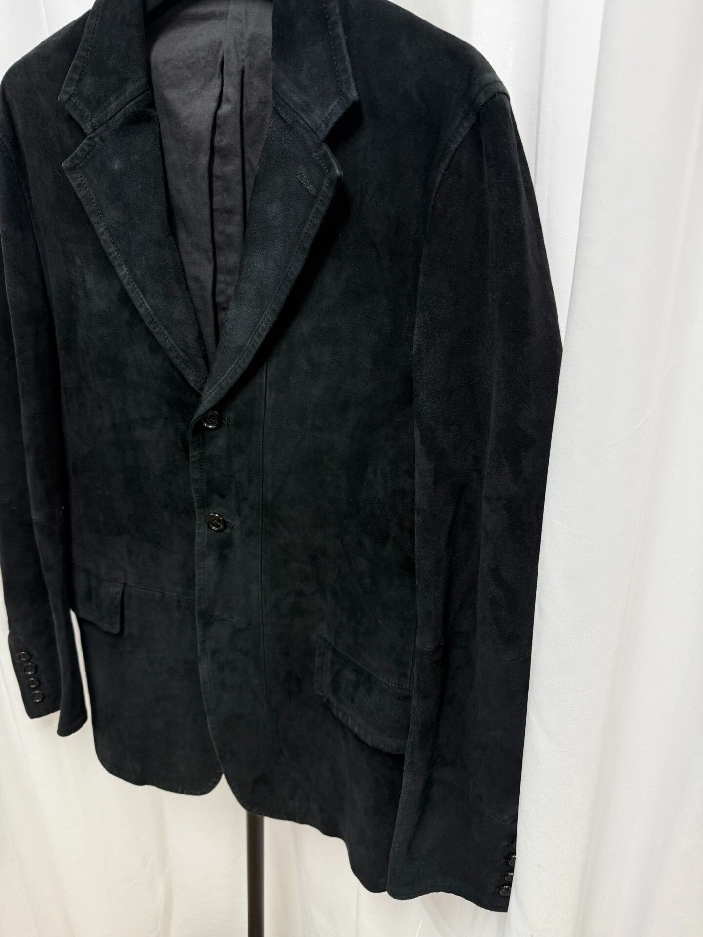 Yohji Yamamoto Yohji Yamamoto Suede Blazer for Men Size US L / EU 52-54 / 3 - 3 Thumbnail