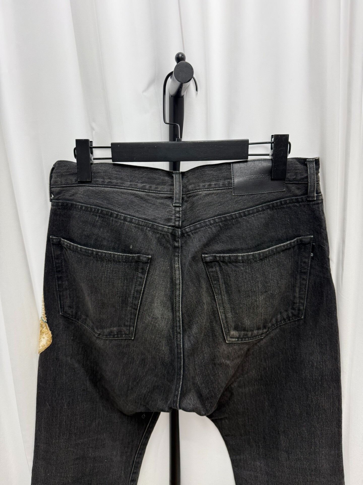 Comme des Garcons UNDERCOVER Beaded Black Denim Pants Size US 28 / EU 44 - 5 Thumbnail