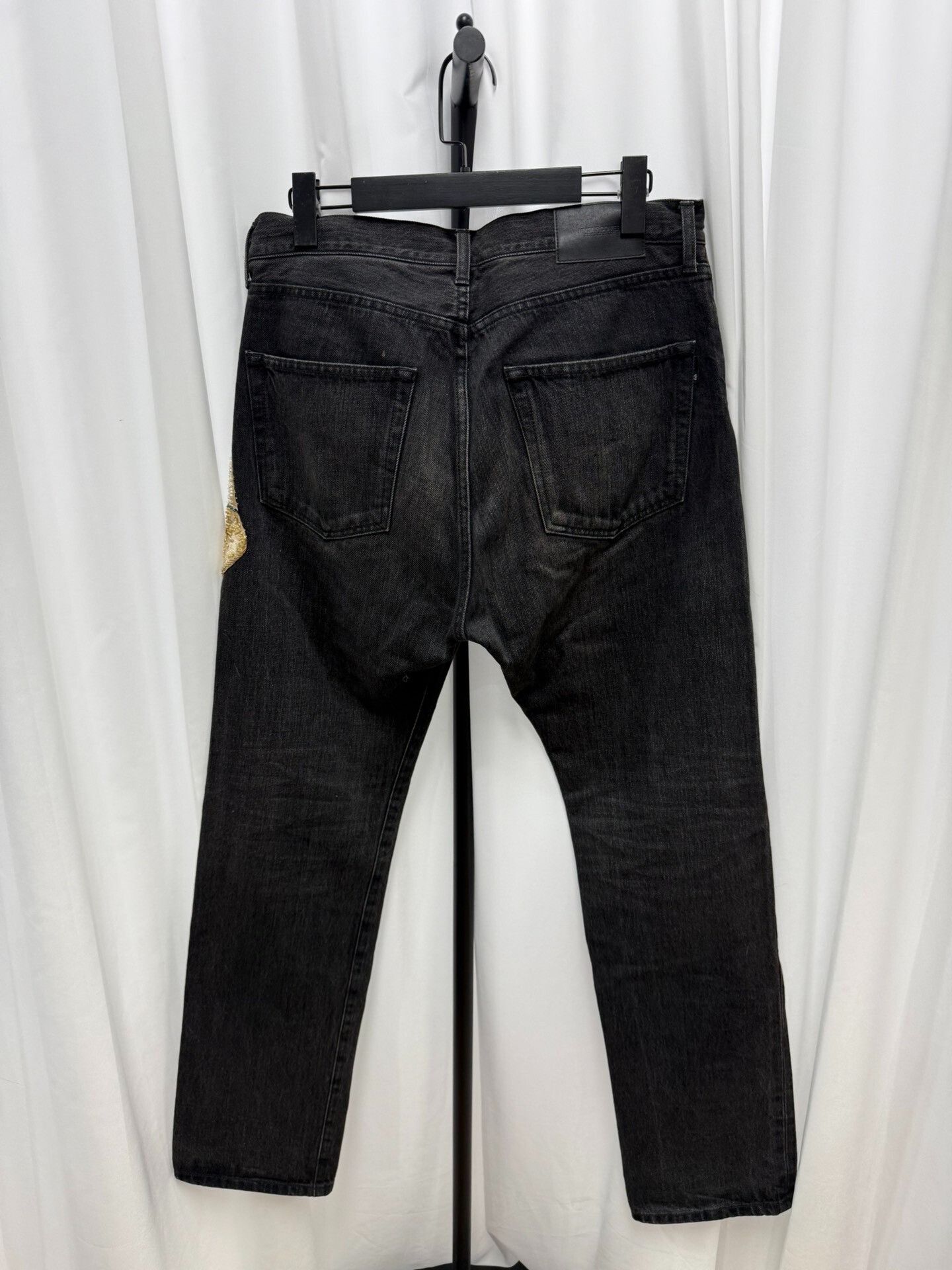 Comme des Garcons UNDERCOVER Beaded Black Denim Pants Size US 28 / EU 44 - 4 Thumbnail