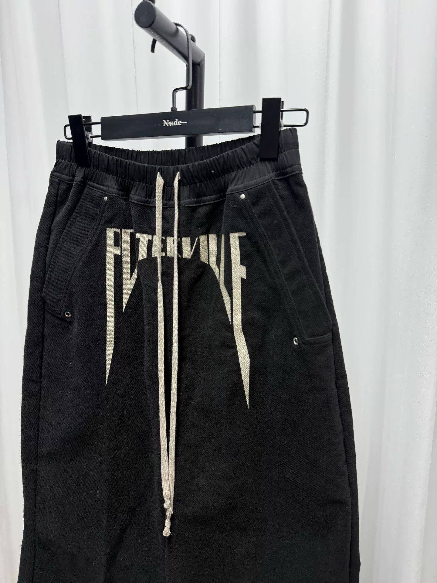 Rick Owens Rick Owens Embroidered Flared Trousers Size US 28 / EU 44 - 4 Thumbnail