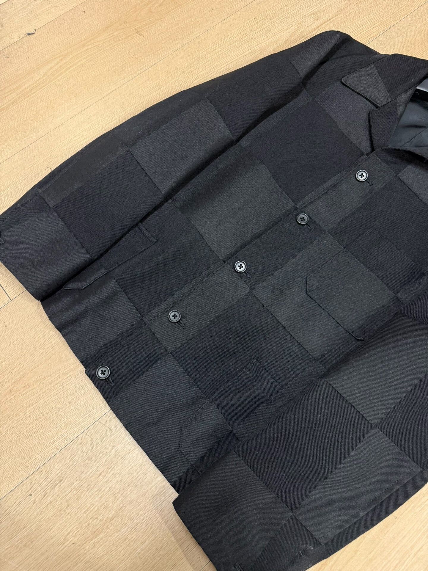 Yohji Yamamoto Yohji Yamamoto Men’s Patchwork Blazer Size US L / EU 52-54 / 3 - 3 Thumbnail