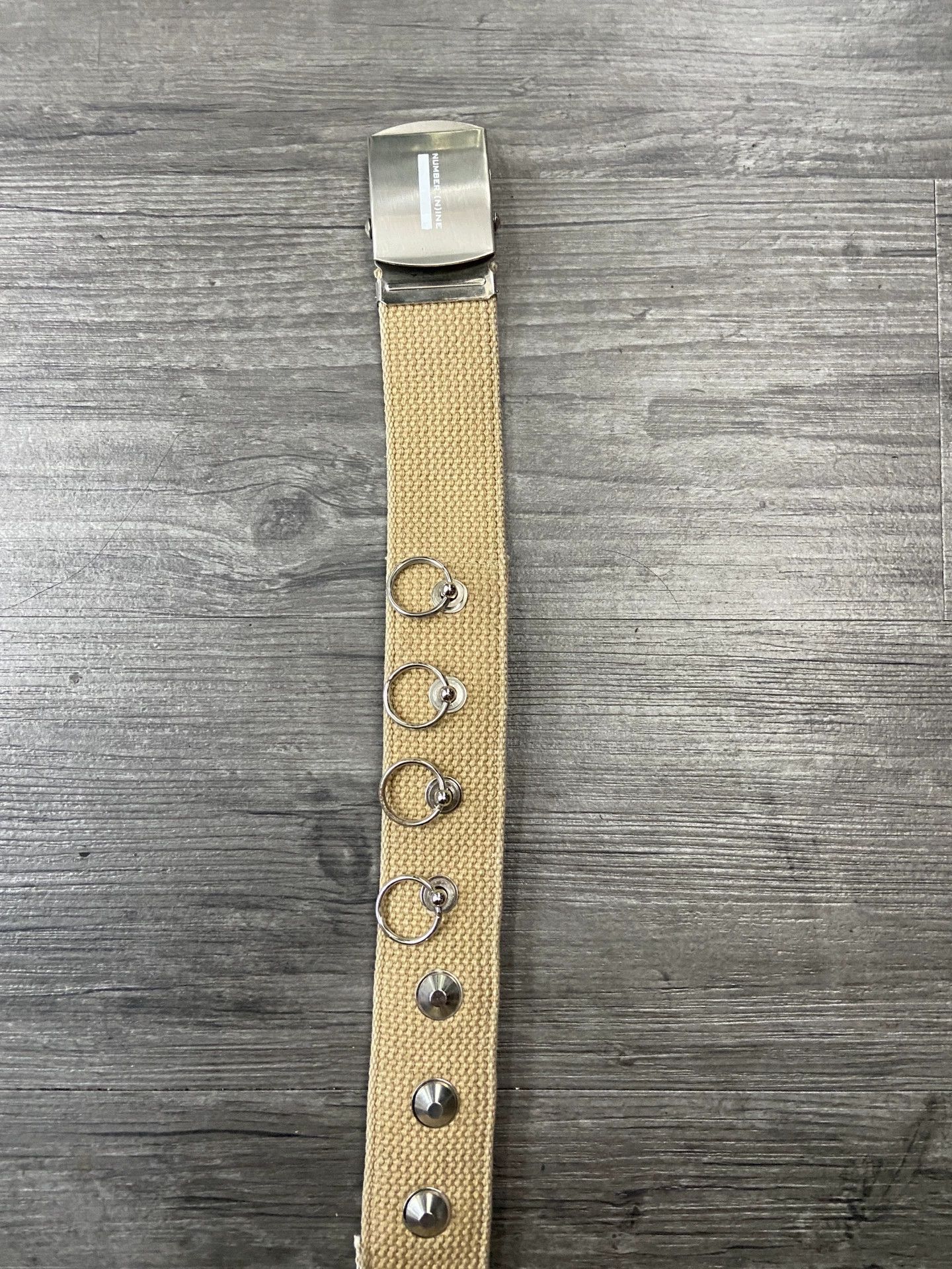 Number (N)ine Number (N)ine Studded Canvas Belt Size ONE SIZE - 3 Thumbnail
