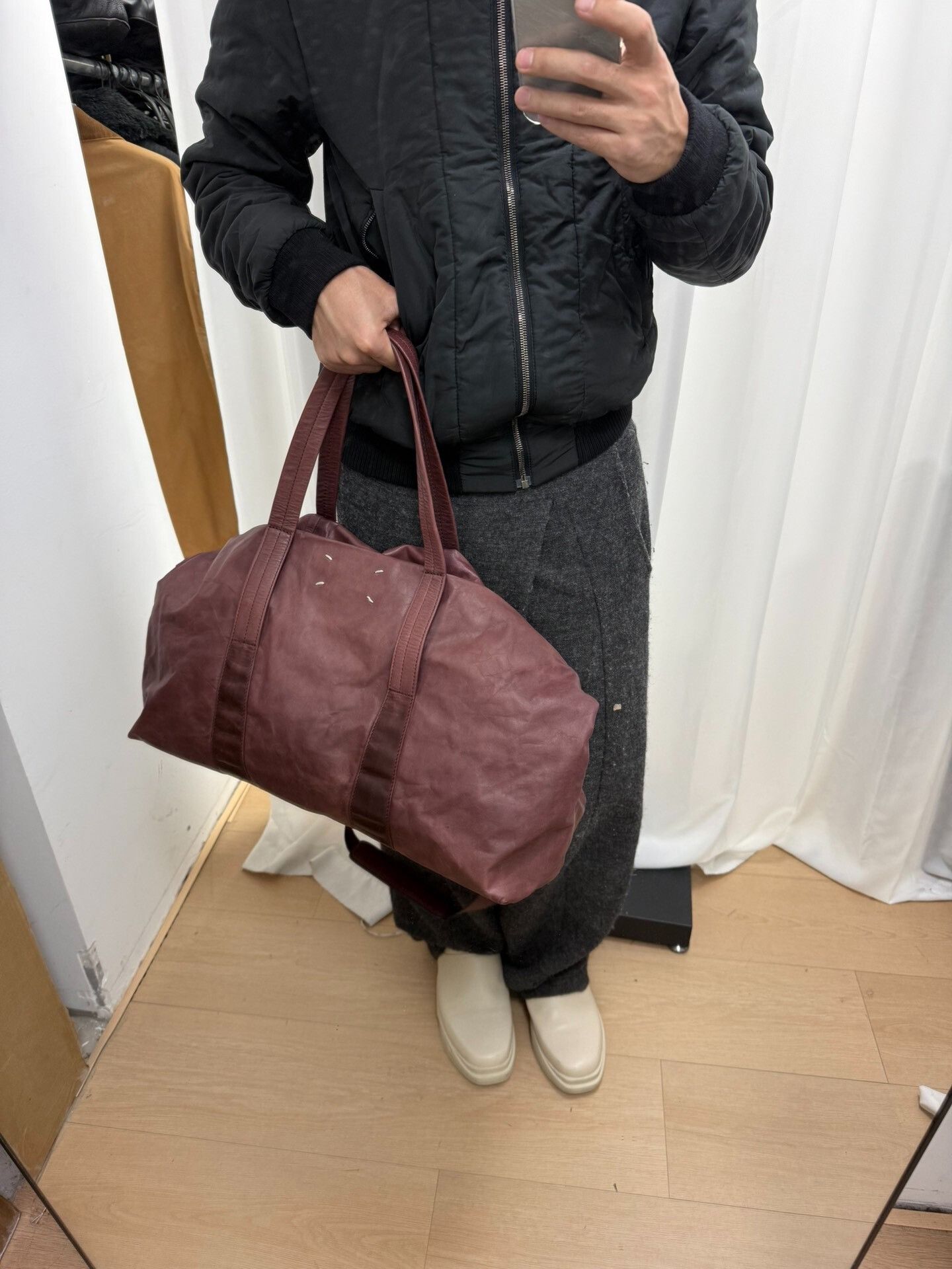 Maison Margiela Maison Margiela Leather Boston Bag Size ONE SIZE - 7 Thumbnail