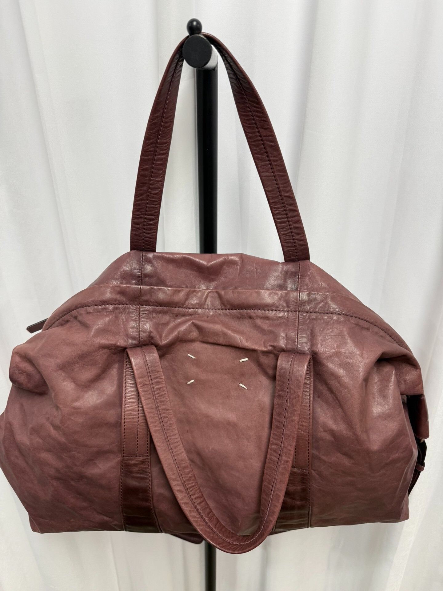 Maison Margiela Maison Margiela Leather Boston Bag Size ONE SIZE - 4 Thumbnail