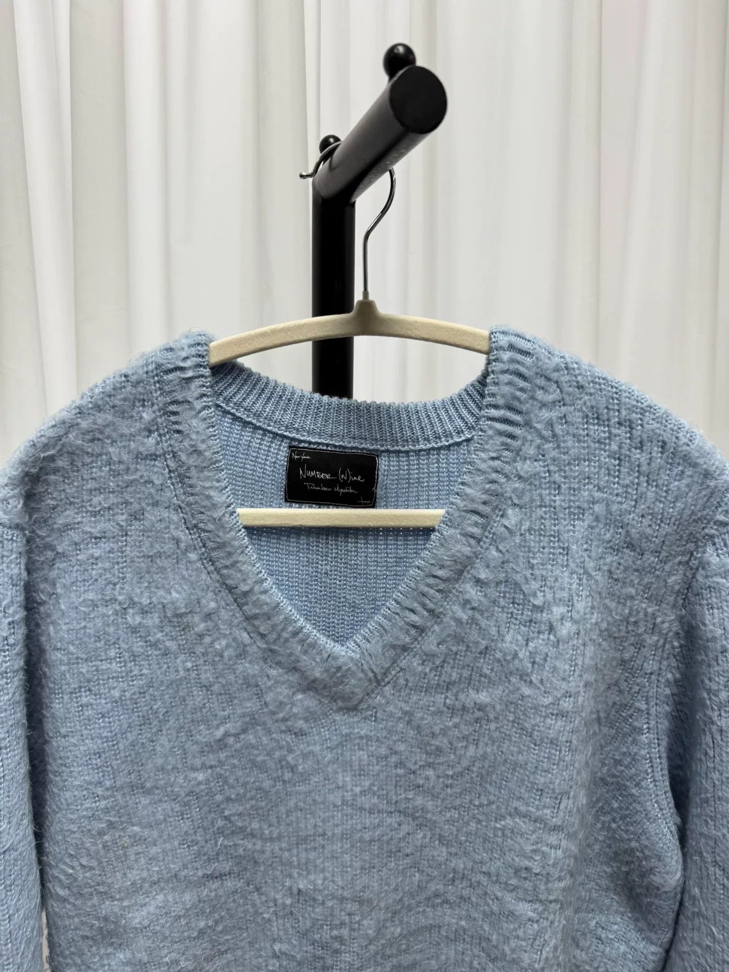 Comme des Garcons Kurt Cobain Inspired Light Blue Sweater Size US XL / EU 56 / 4 - 4 Thumbnail
