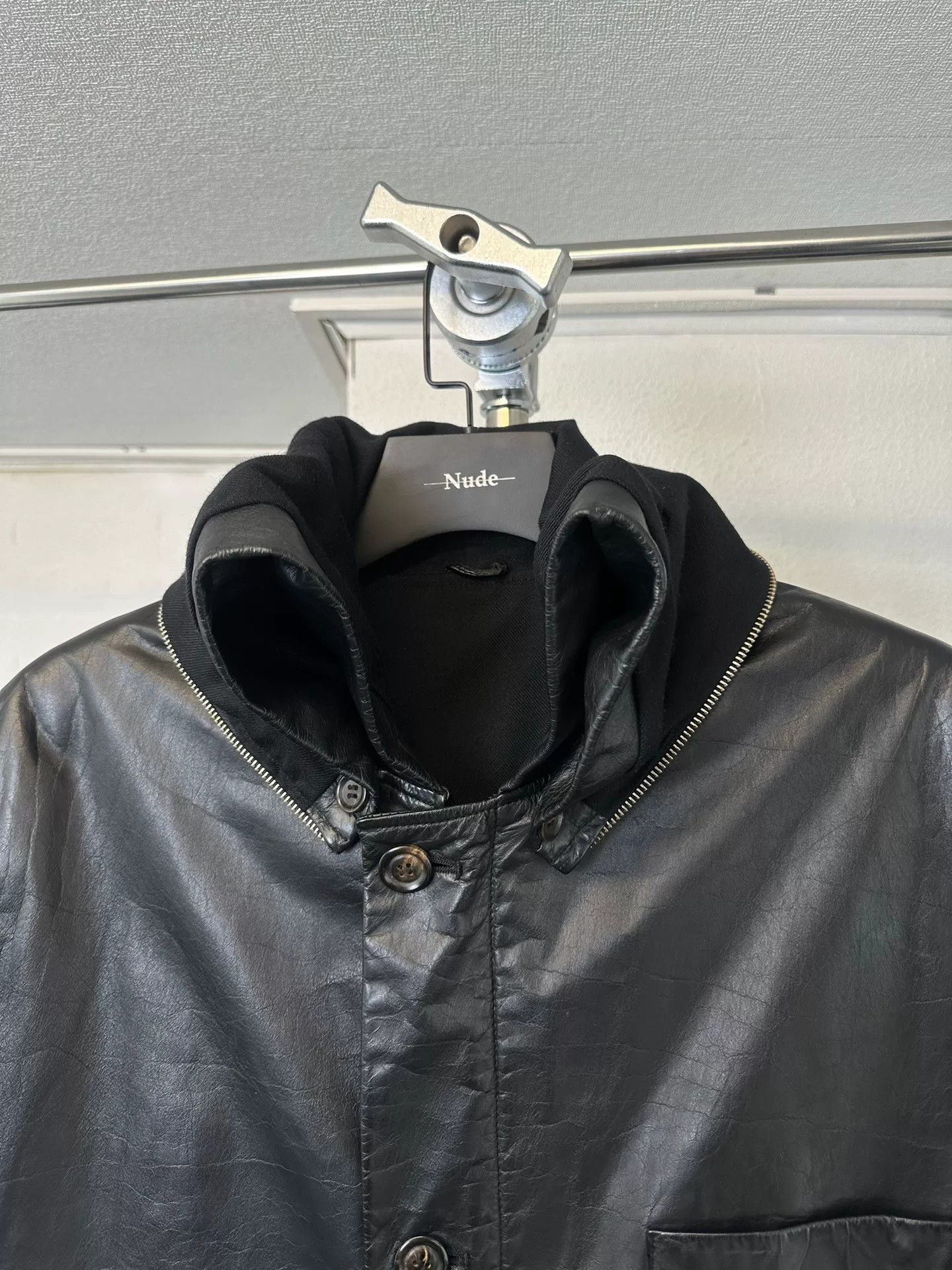 Yohji Yamamoto Yohji Yamamoto Men's Leather Parka Coat Size US M / EU 48-50 / 2 - 4 Thumbnail