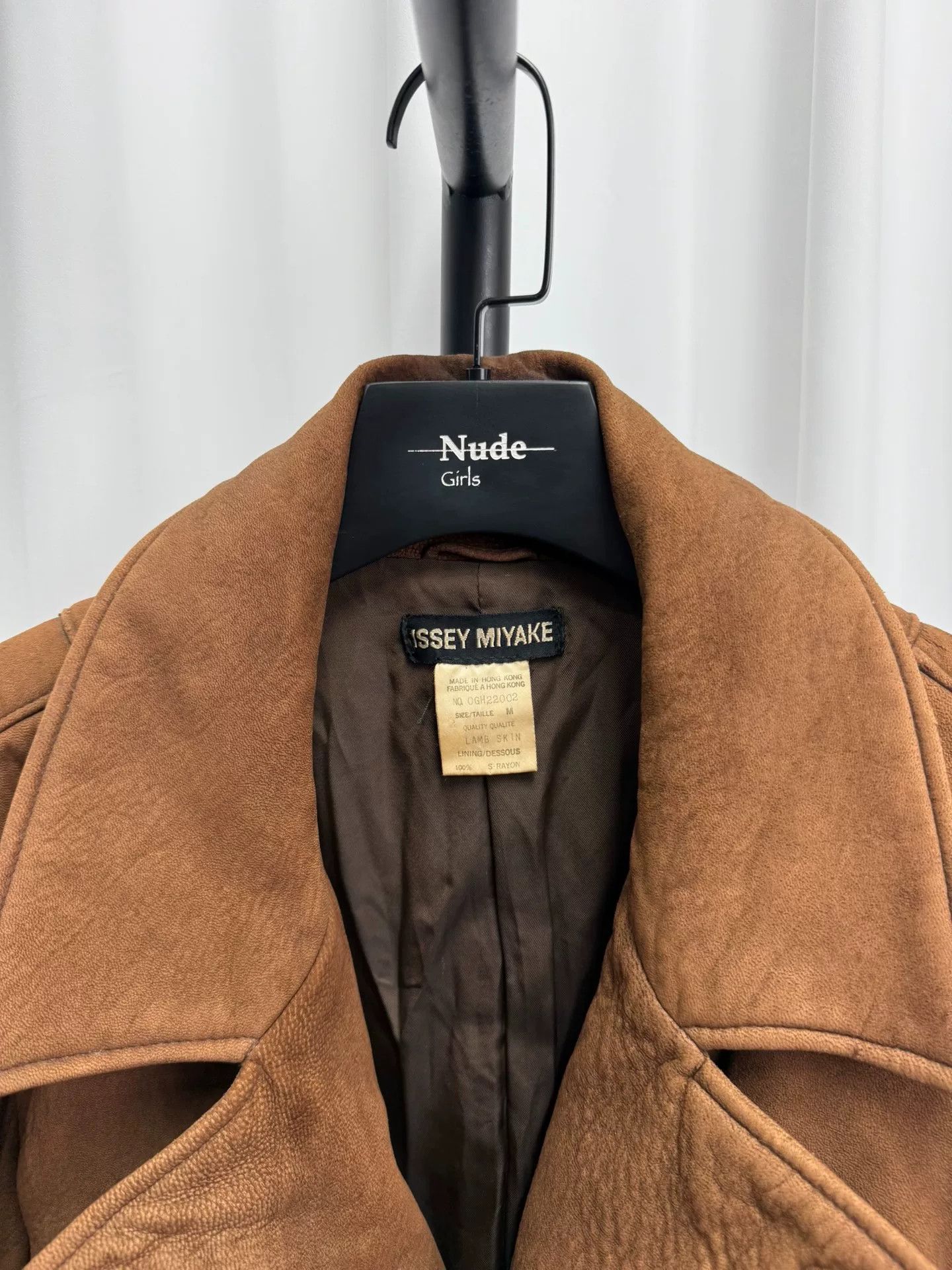 Issey Miyake Issey Miyake Double-Breasted Leather Jacket Size US L / EU 52-54 / 3 - 3 Thumbnail