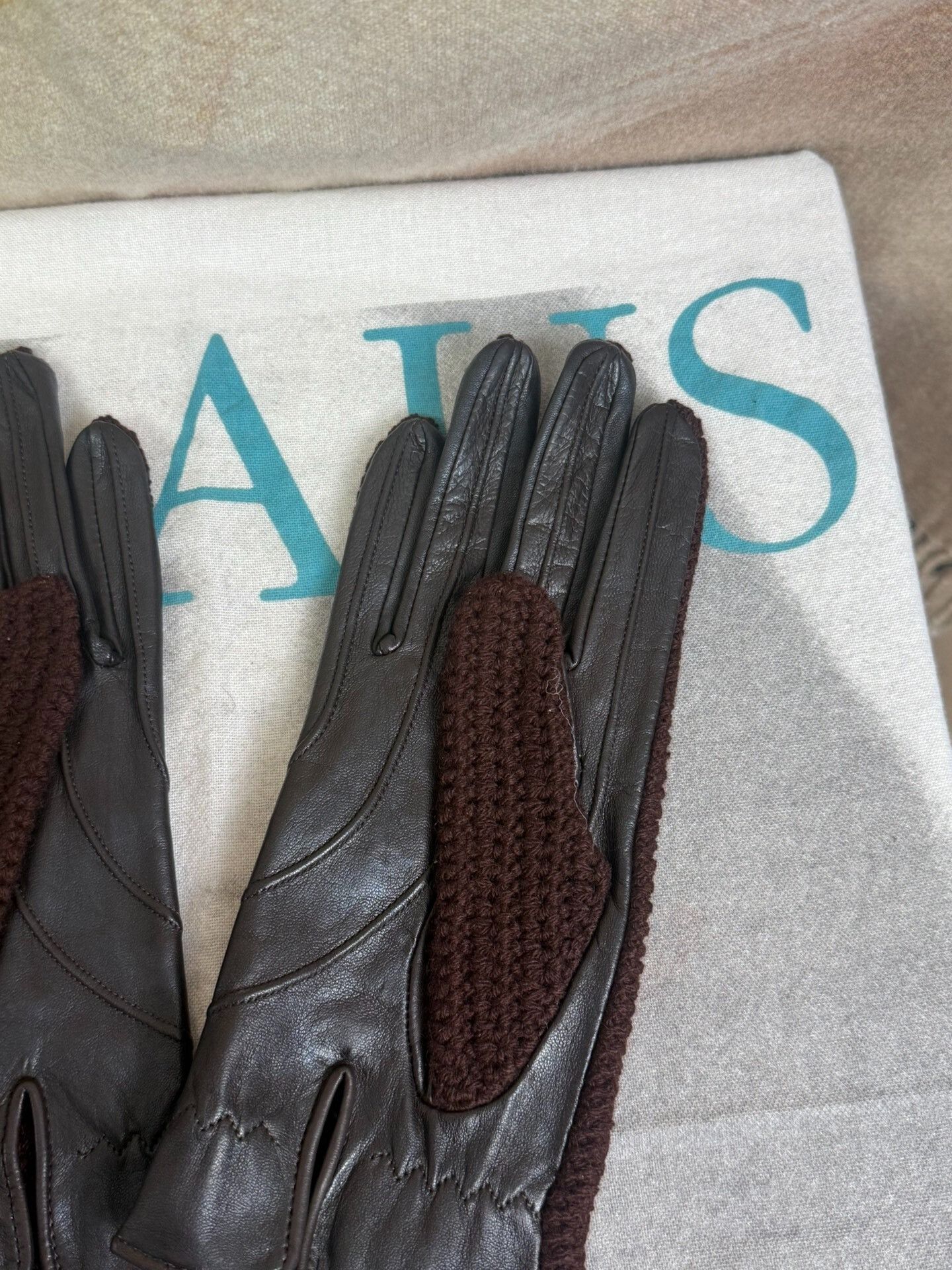 Dries Van Noten Dries Van Noten Patchwork Leather Gloves Size ONE SIZE - 3 Thumbnail