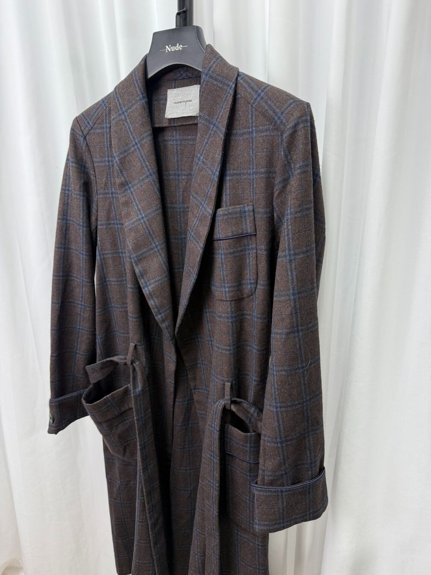 Comme des Garcons UNDERCOVER Wool Plaid Bathrobe Coat Size US M / EU 48-50 / 2 - 3 Thumbnail