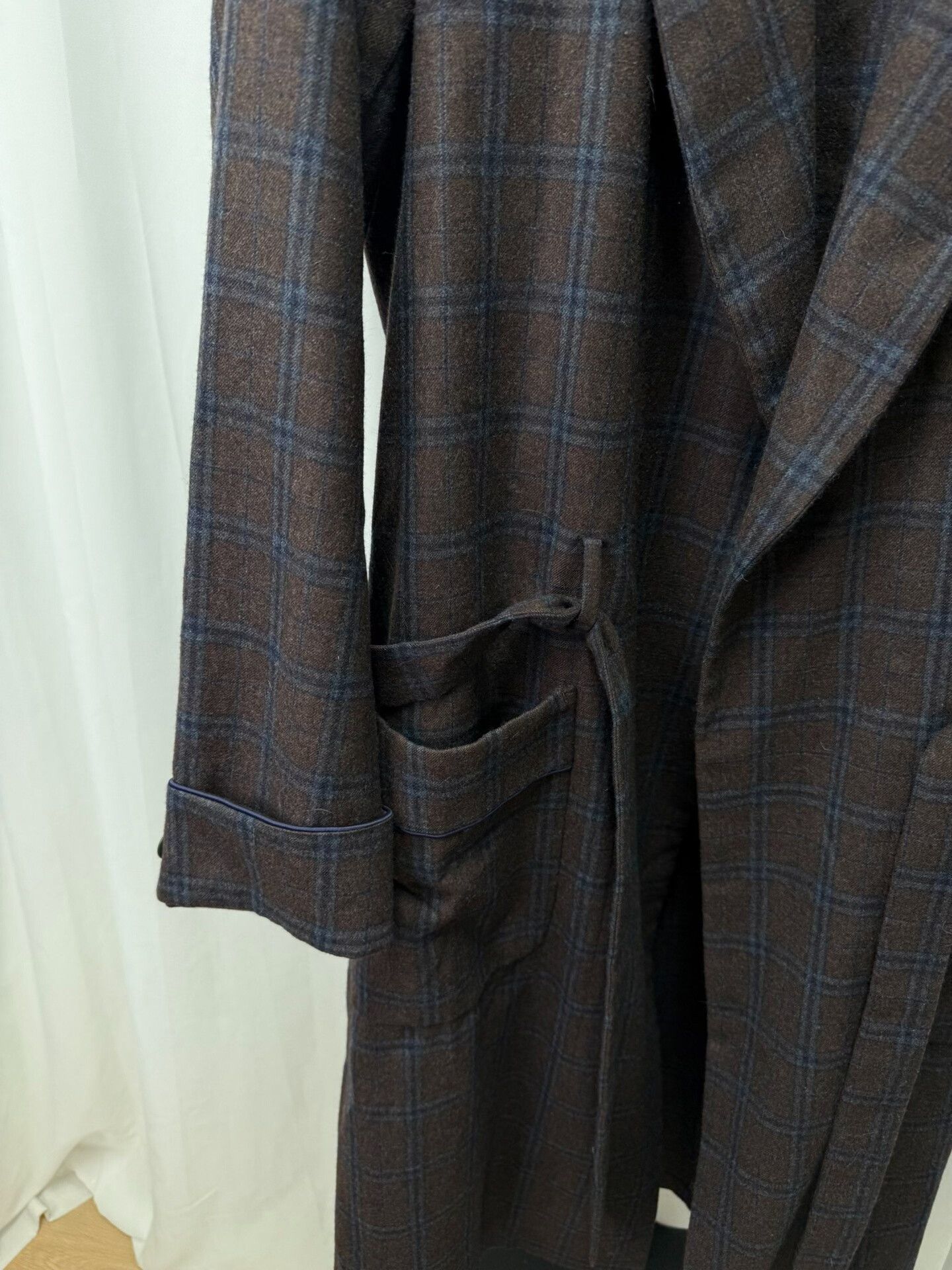 Comme des Garcons UNDERCOVER Wool Plaid Bathrobe Coat Size US M / EU 48-50 / 2 - 6 Thumbnail