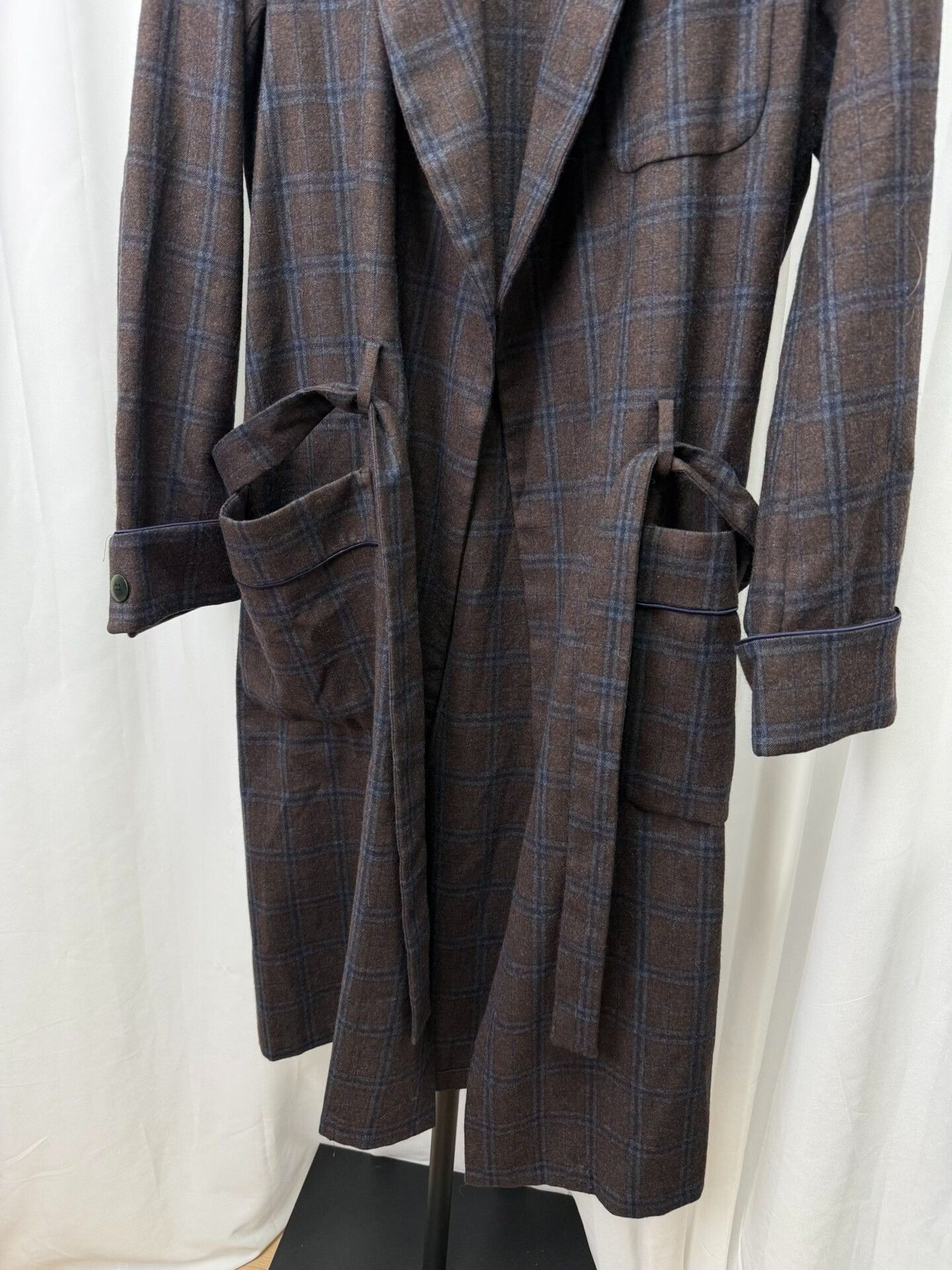 Comme des Garcons UNDERCOVER Wool Plaid Bathrobe Coat Size US M / EU 48-50 / 2 - 4 Thumbnail