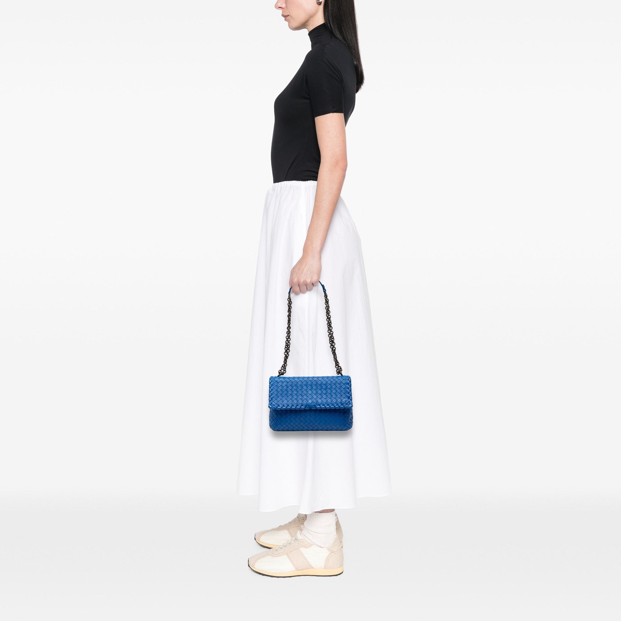 Bottega Veneta Bottega Veneta Small Nappa Intrecciato Olimpia Shoulder Bag Size ONE SIZE - 7 Thumbnail