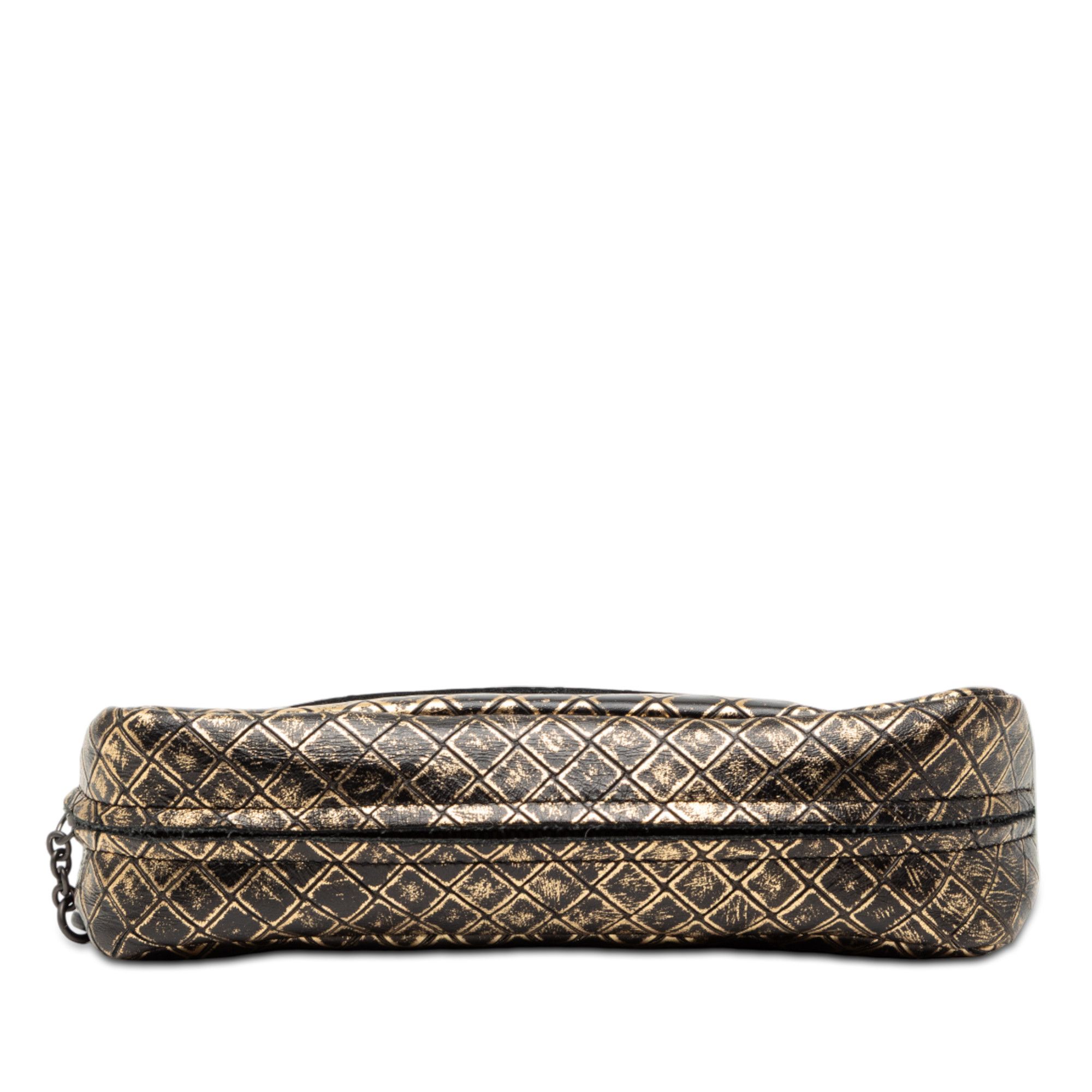 Bottega Veneta Bottega Veneta Metallic Calfskin Intrecciomirage Chain Flap Crossbody Size ONE SIZE - 3 Thumbnail