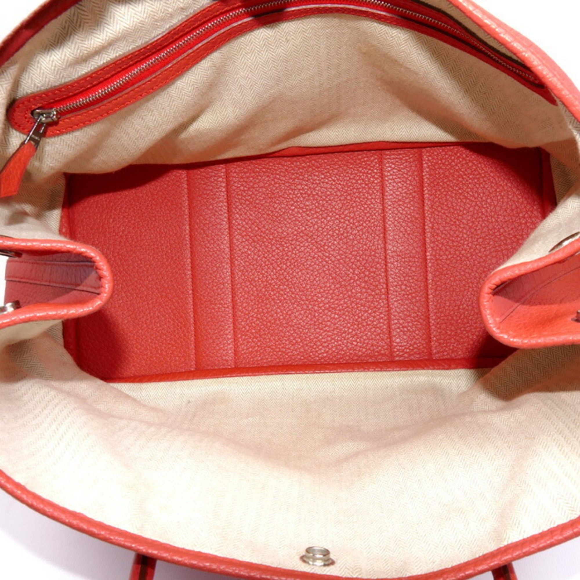 Hermes HERMES Garden 36 Handbag Rouge Pivoine 064423CK Women's □P Stamp Size ONE SIZE - 5 Thumbnail