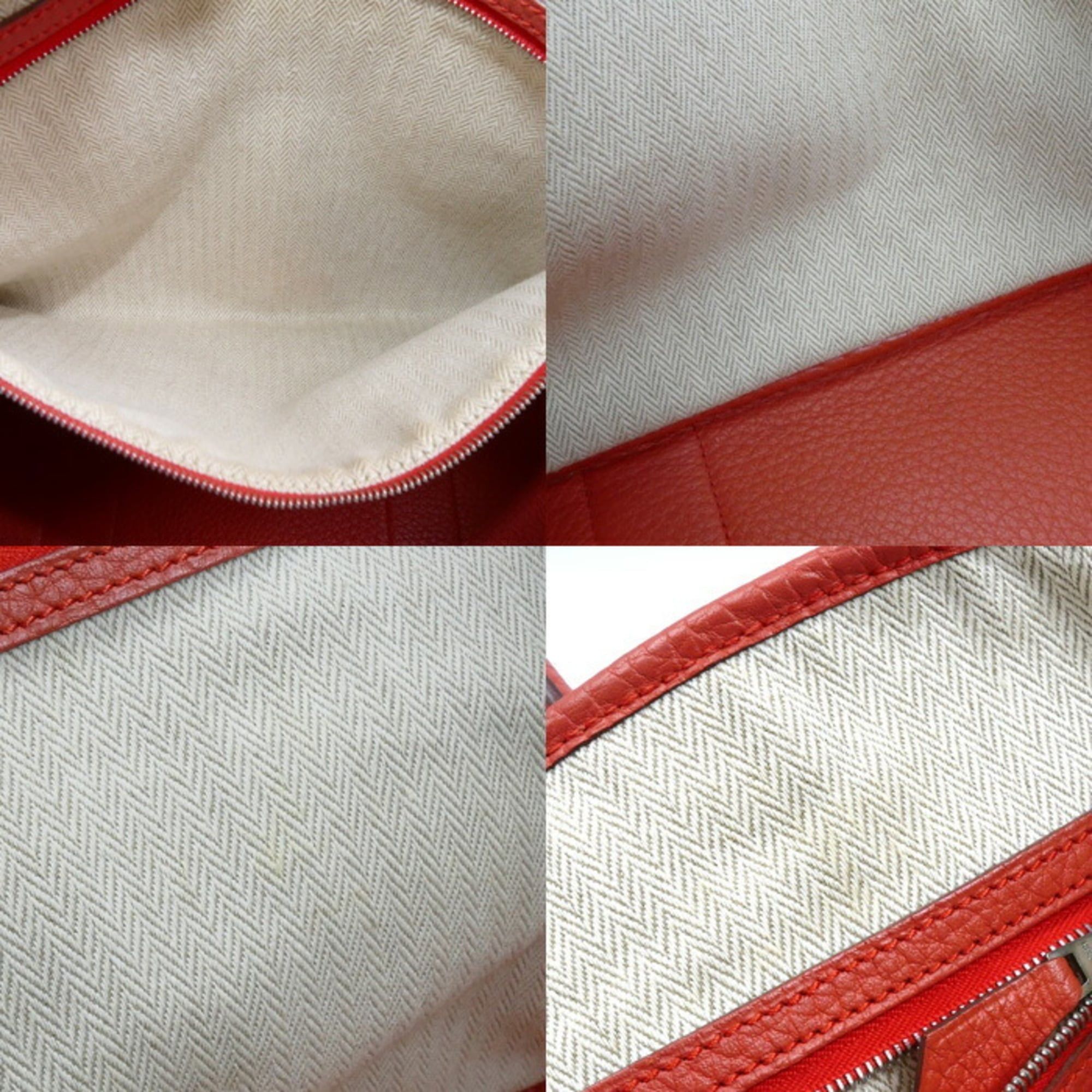 Hermes HERMES Garden 36 Handbag Rouge Pivoine 064423CK Women's □P Stamp Size ONE SIZE - 6 Thumbnail