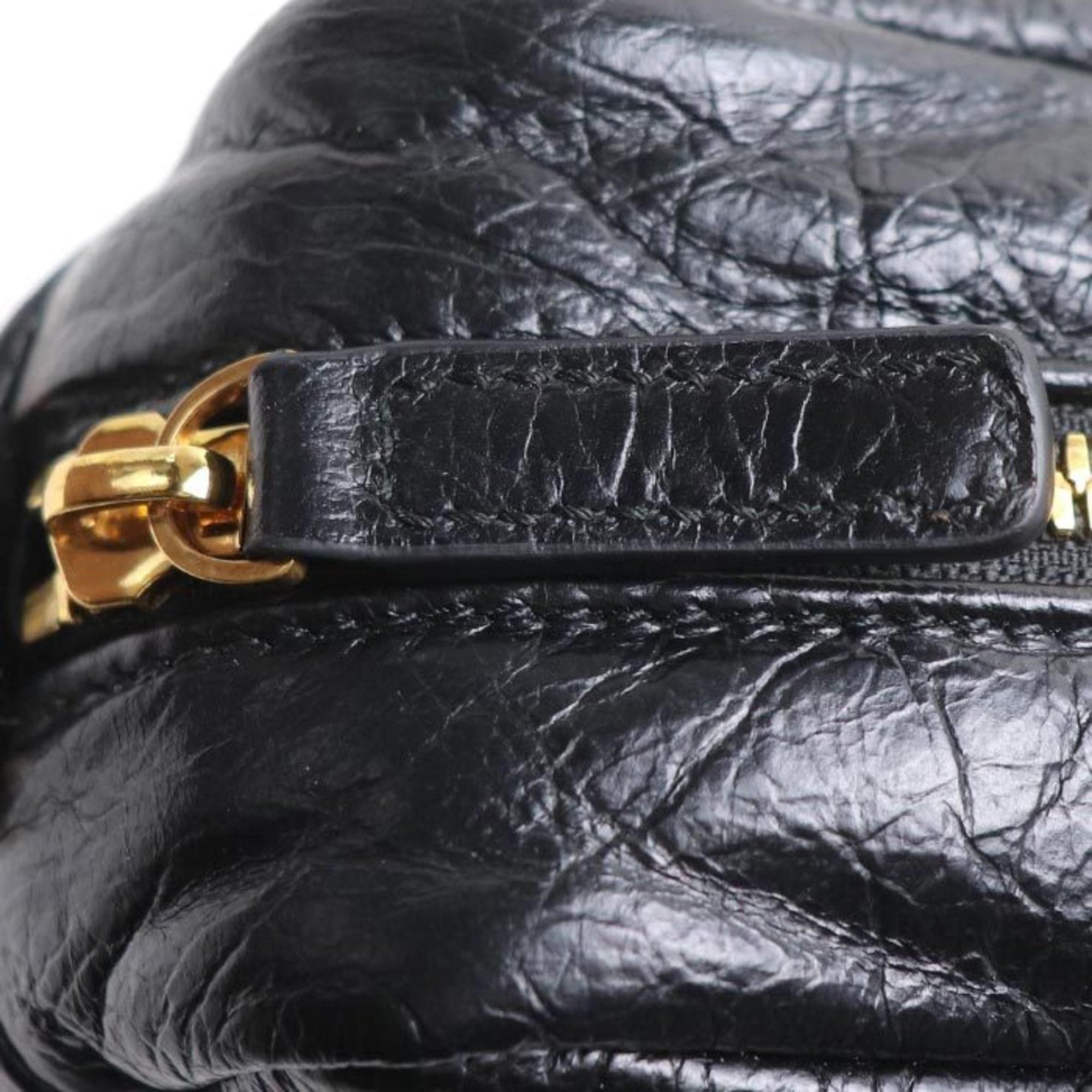 Balenciaga BALENCIAGA Monaco Chain Shoulder Bag, Black, Women's, 806459 Size ONE SIZE - 5 Thumbnail