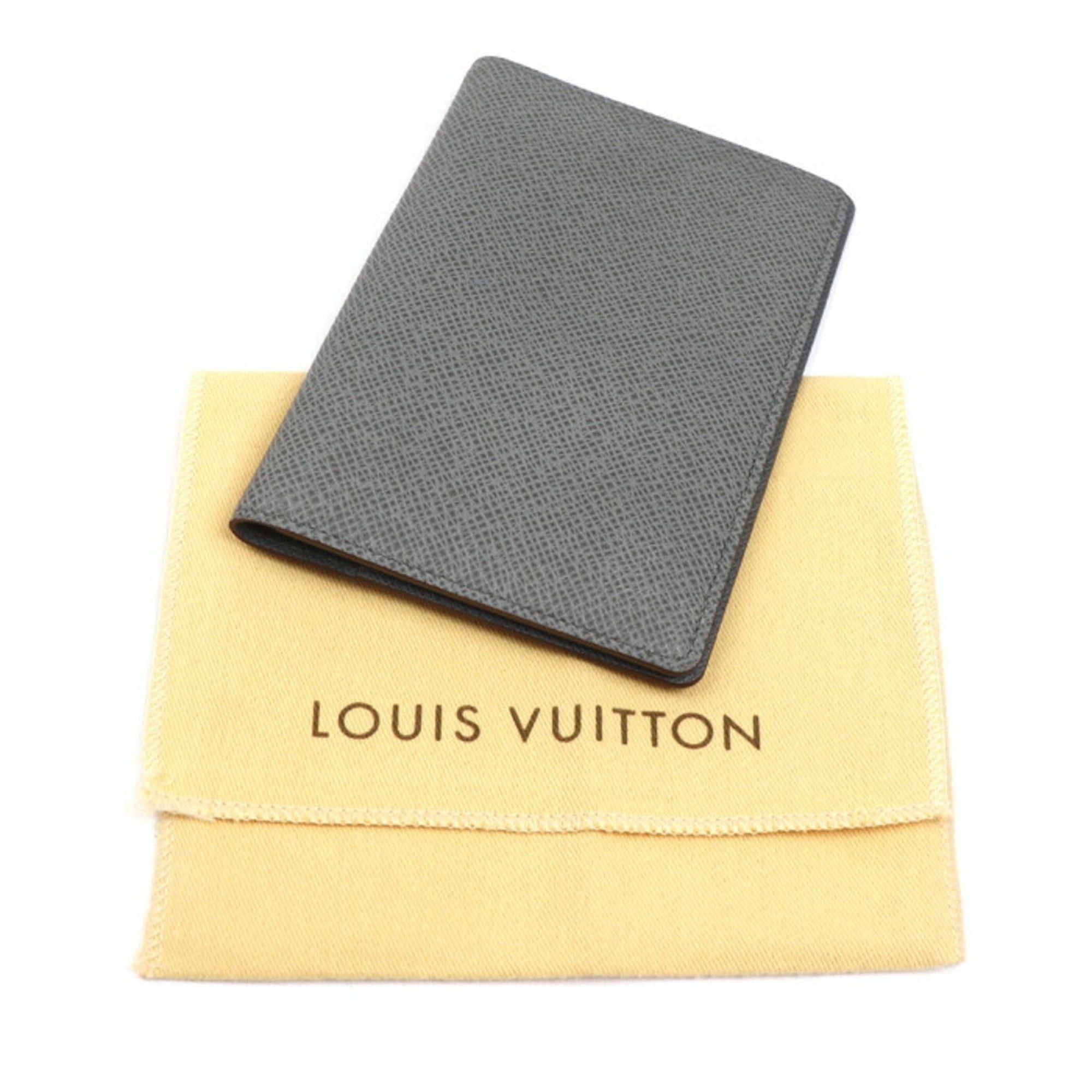 Louis Vuitton LOUIS VUITTON Couverture Passport Case Taiga Gray M32647 Unisex Size ONE SIZE - 6 Thumbnail