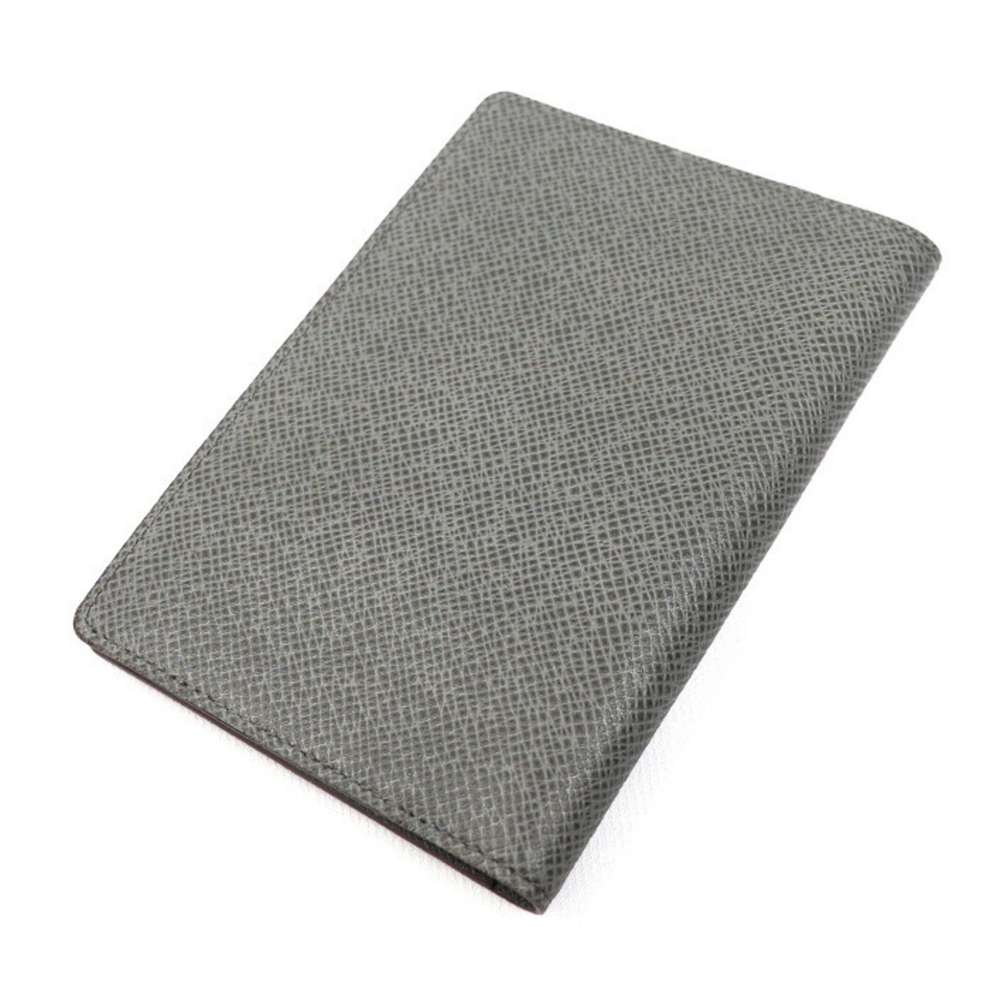 Louis Vuitton LOUIS VUITTON Couverture Passport Case Taiga Gray M32647 Unisex Size ONE SIZE - 2 Thumbnail