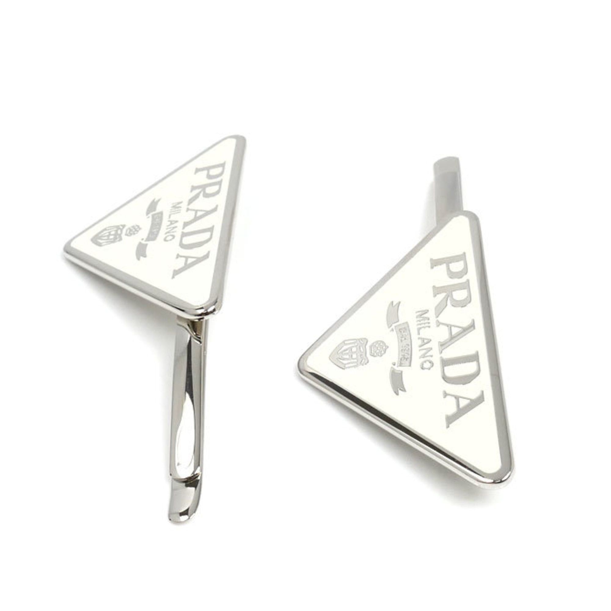Prada Prada GP Enamel Metal Hairpin Hair Clip 1IF051_2BA6_F0009 Women's Size ONE SIZE - 3 Thumbnail