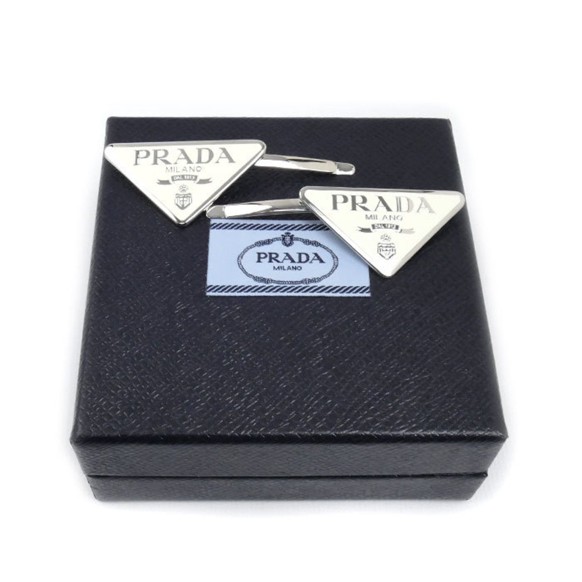 Prada Prada GP Enamel Metal Hairpin Hair Clip 1IF051_2BA6_F0009 Women's Size ONE SIZE - 5 Thumbnail