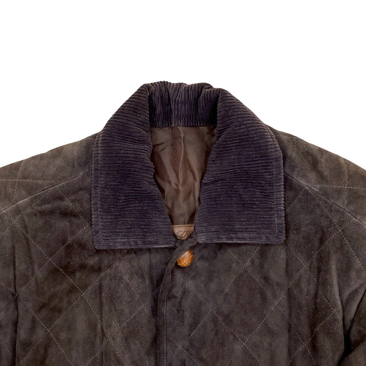 Loewe Loewe Loewe Quilted Suede Leather Corduroy Outerwear Leather Outerwear DUTY FREE for USA Size ONE SIZE - 4 Thumbnail