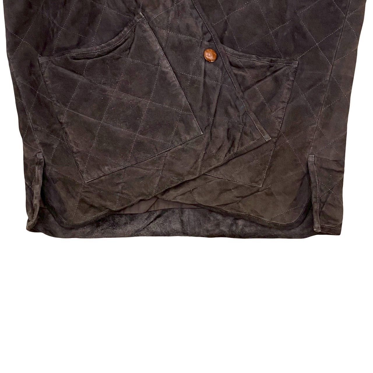 Loewe Loewe Loewe Quilted Suede Leather Corduroy Outerwear Leather Outerwear DUTY FREE for USA Size ONE SIZE - 6 Thumbnail