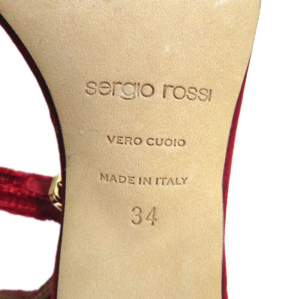 Other Other Sergio Rossi Bijou Velvet Sandals Textile Shoes A81090 DUTY FREE for USA Size ONE SIZE - 9 Thumbnail