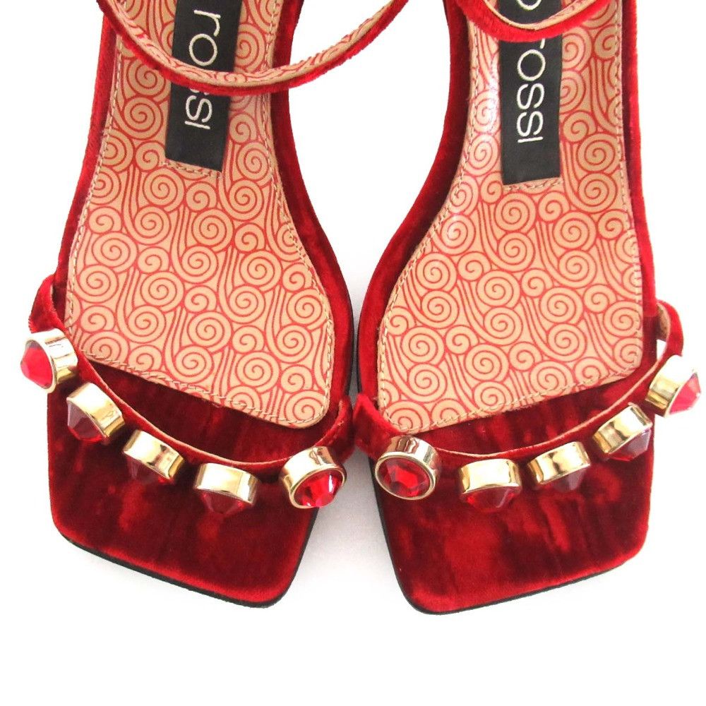 Other Other Sergio Rossi Bijou Velvet Sandals Textile Shoes A81090 DUTY FREE for USA Size ONE SIZE - 2 Thumbnail