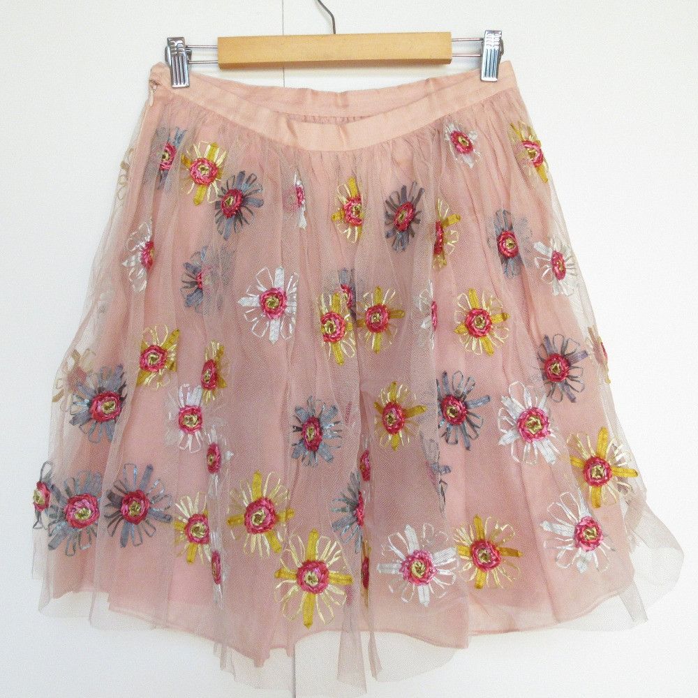 Valentino Valentino RED VALENTINO Embroidery Tulle Skirt Textile Skirts DUTY FREE for USA Size ONE SIZE - 2 Thumbnail