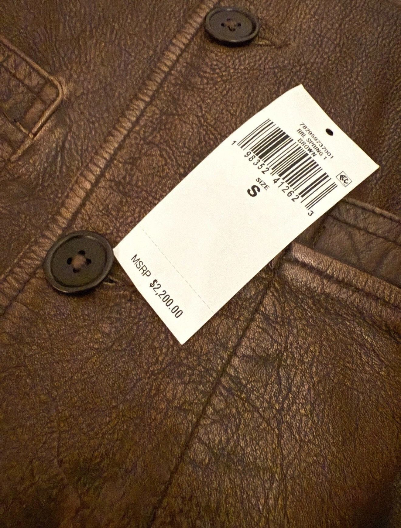RRL Ralph Lauren RRL Ralph Lauren Leather Car Coat Size US S / EU 44-46 / 1 - 9 Thumbnail
