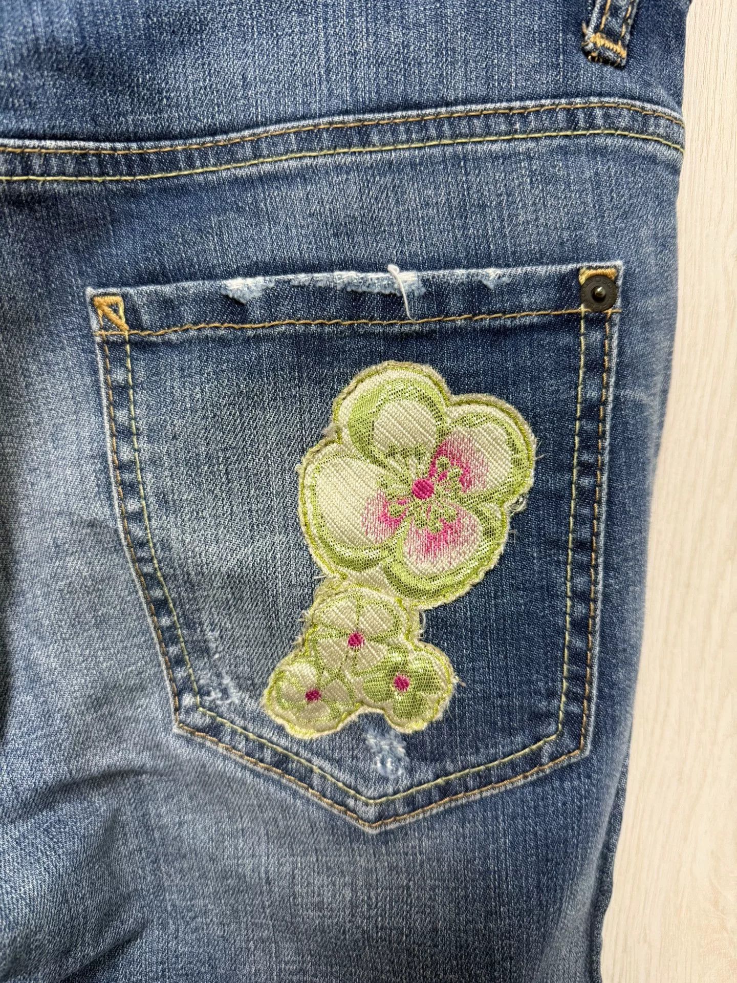 Dsquared2 DSQUARED2 Women's Blue Destroyed Jeans Size 42" / US 20 - 6 Thumbnail