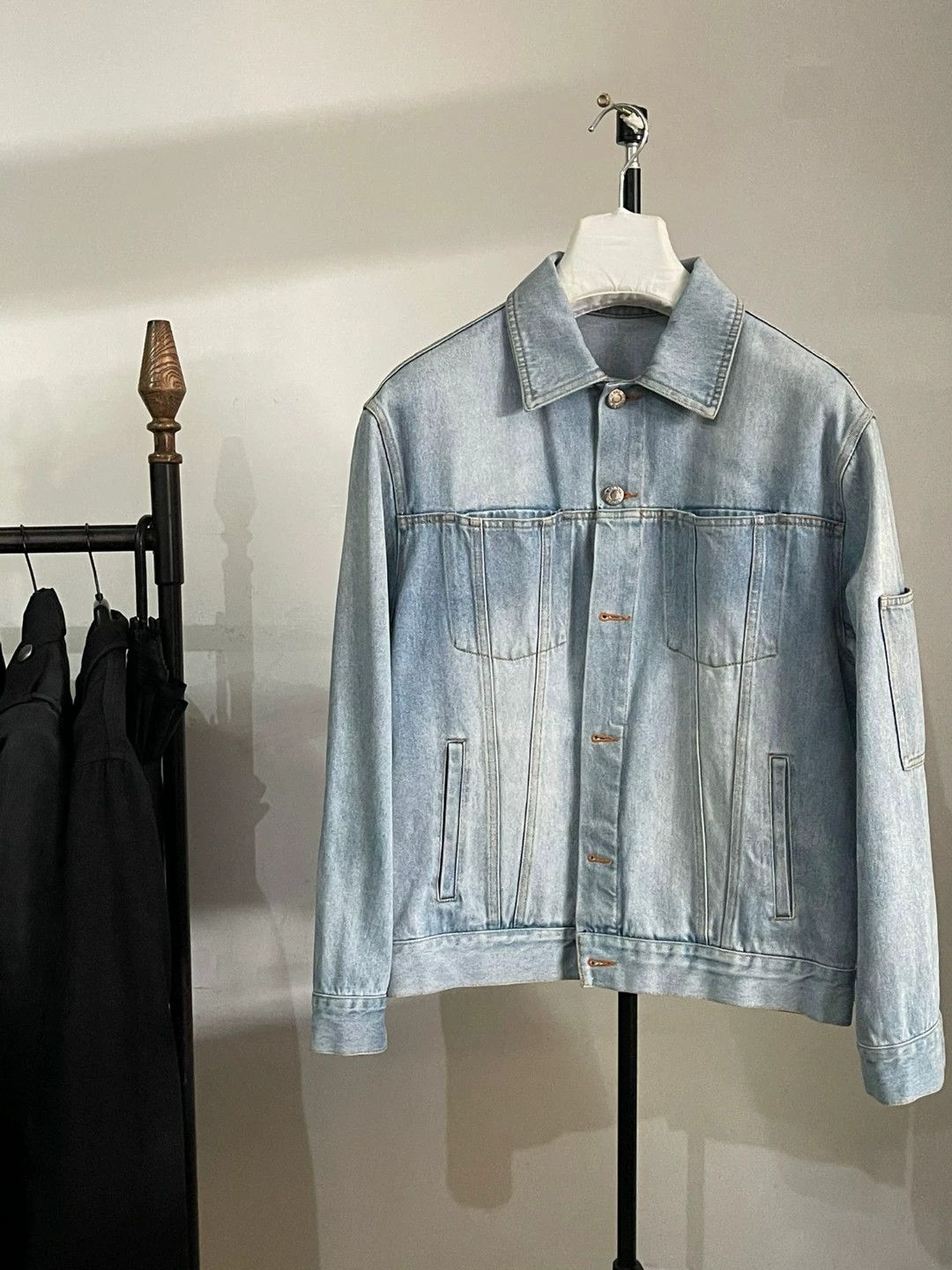 Helmut Lang Helmut Lang Tessel Denim Jacket Size S / US 4 / IT 40 - 2 Thumbnail