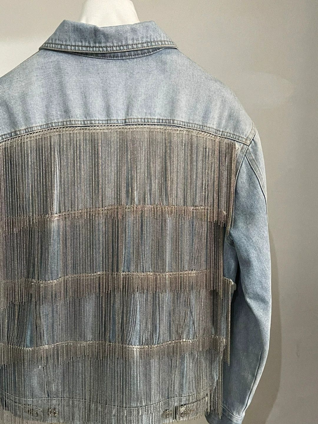 Helmut Lang Helmut Lang Tessel Denim Jacket Size S / US 4 / IT 40 - 3 Thumbnail