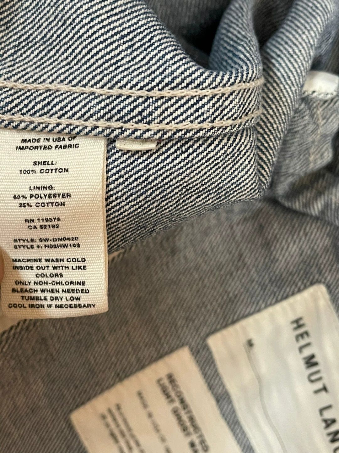Helmut Lang Helmut Lang Distressed Denim Jacket Size US XS / EU 42 / 0 - 7 Thumbnail