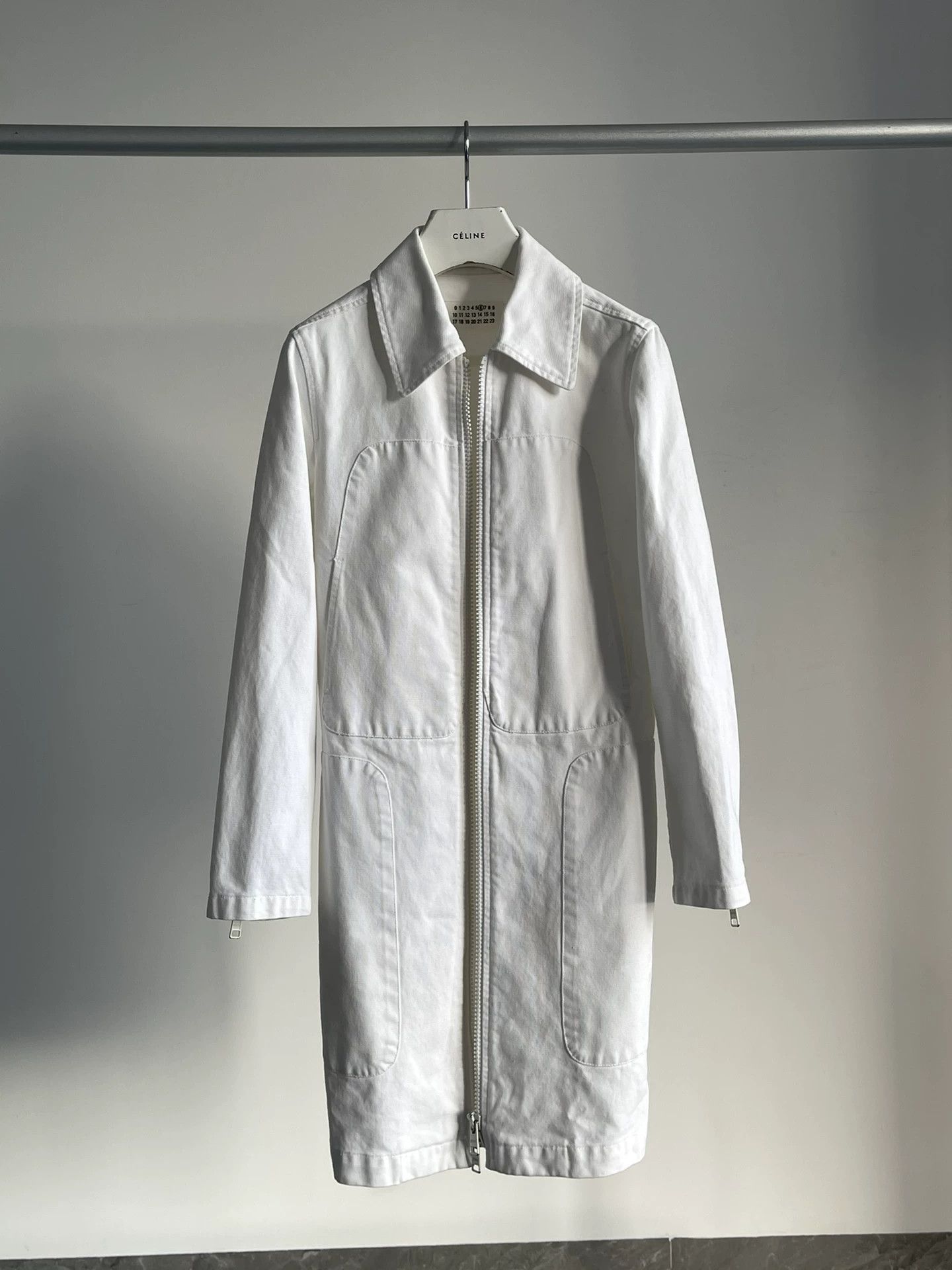 Maison Margiela Maison Martin Margiela 90s White Denim Jacket Size US XXS / EU 40 - 3 Thumbnail