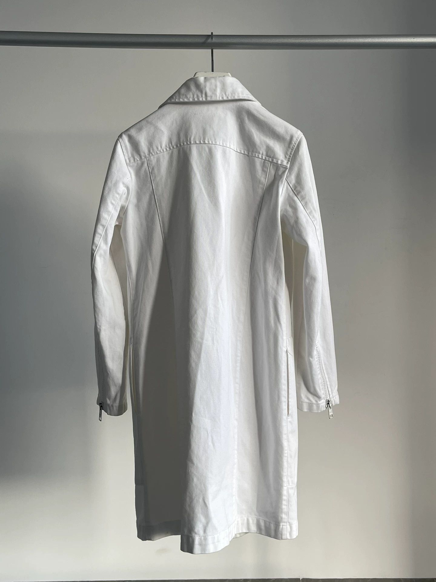 Maison Margiela Maison Martin Margiela 90s White Denim Jacket Size US XXS / EU 40 - 4 Thumbnail