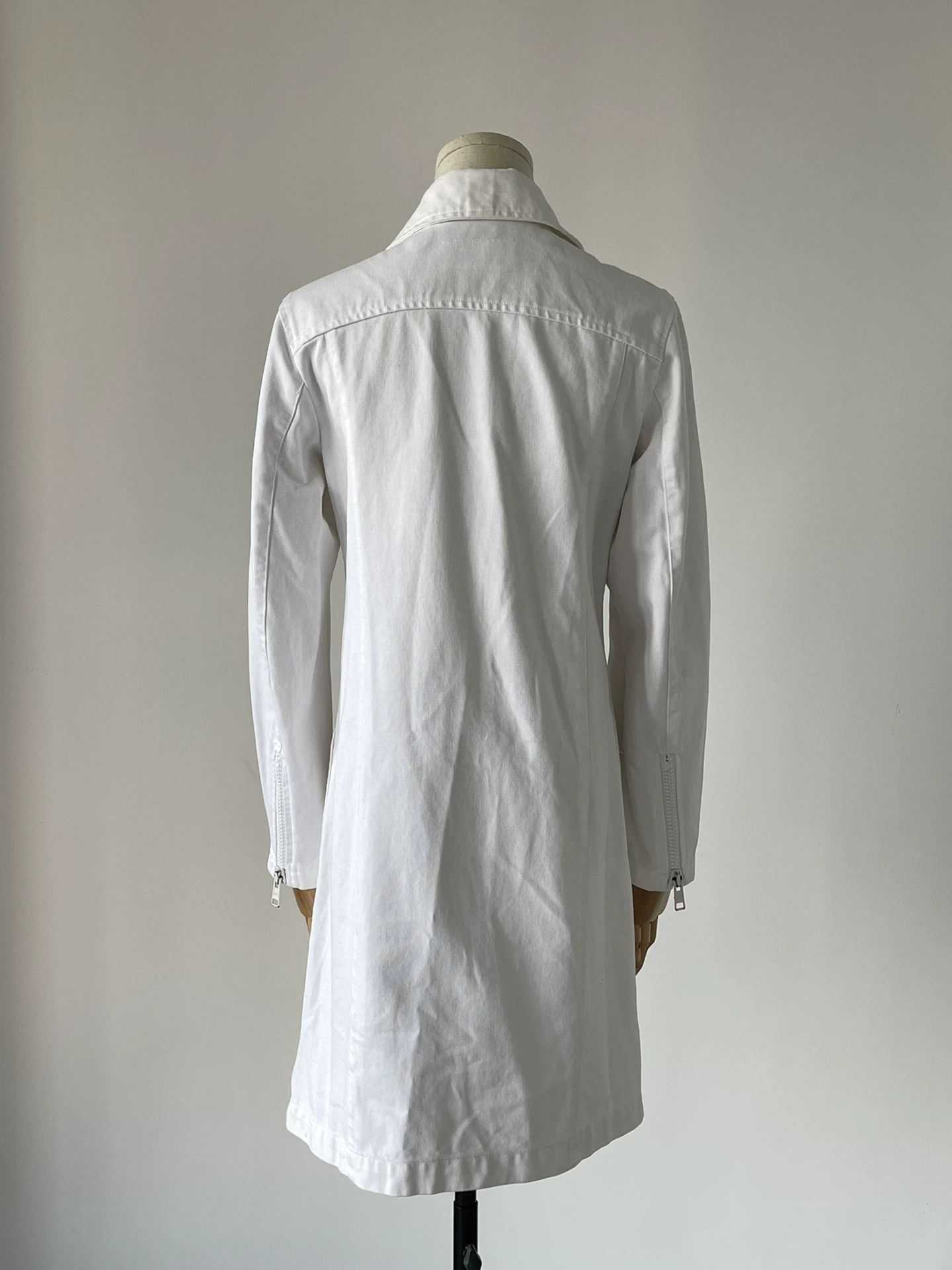 Maison Margiela Maison Martin Margiela 90s White Denim Jacket Size US XXS / EU 40 - 2 Thumbnail