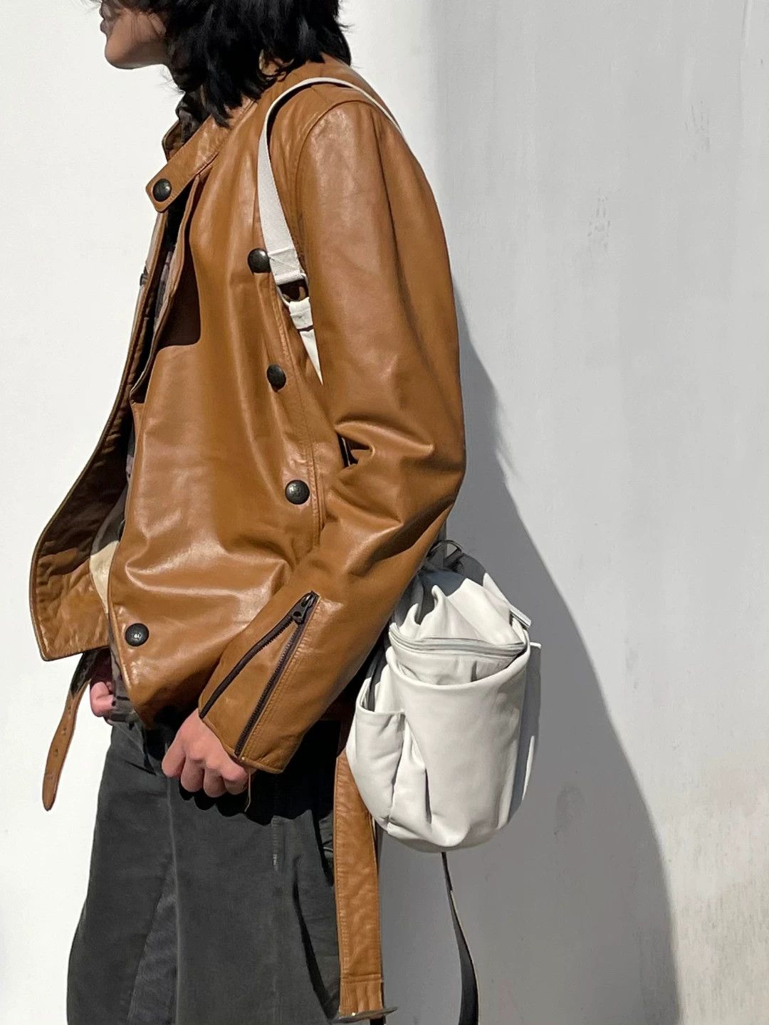 Helmut Lang Helmut Lang Leather Shoulder Bag Size ONE SIZE - 6 Thumbnail