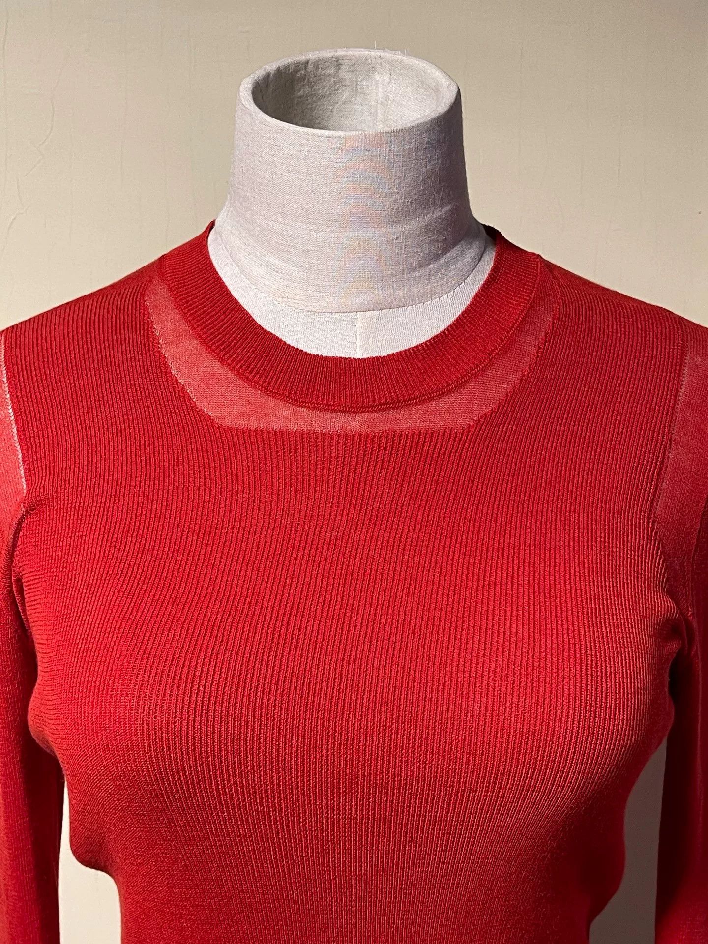 Maison Margiela Maison Martin Margiela Red Wool Sweater Size S / US 4 / IT 40 - 4 Thumbnail
