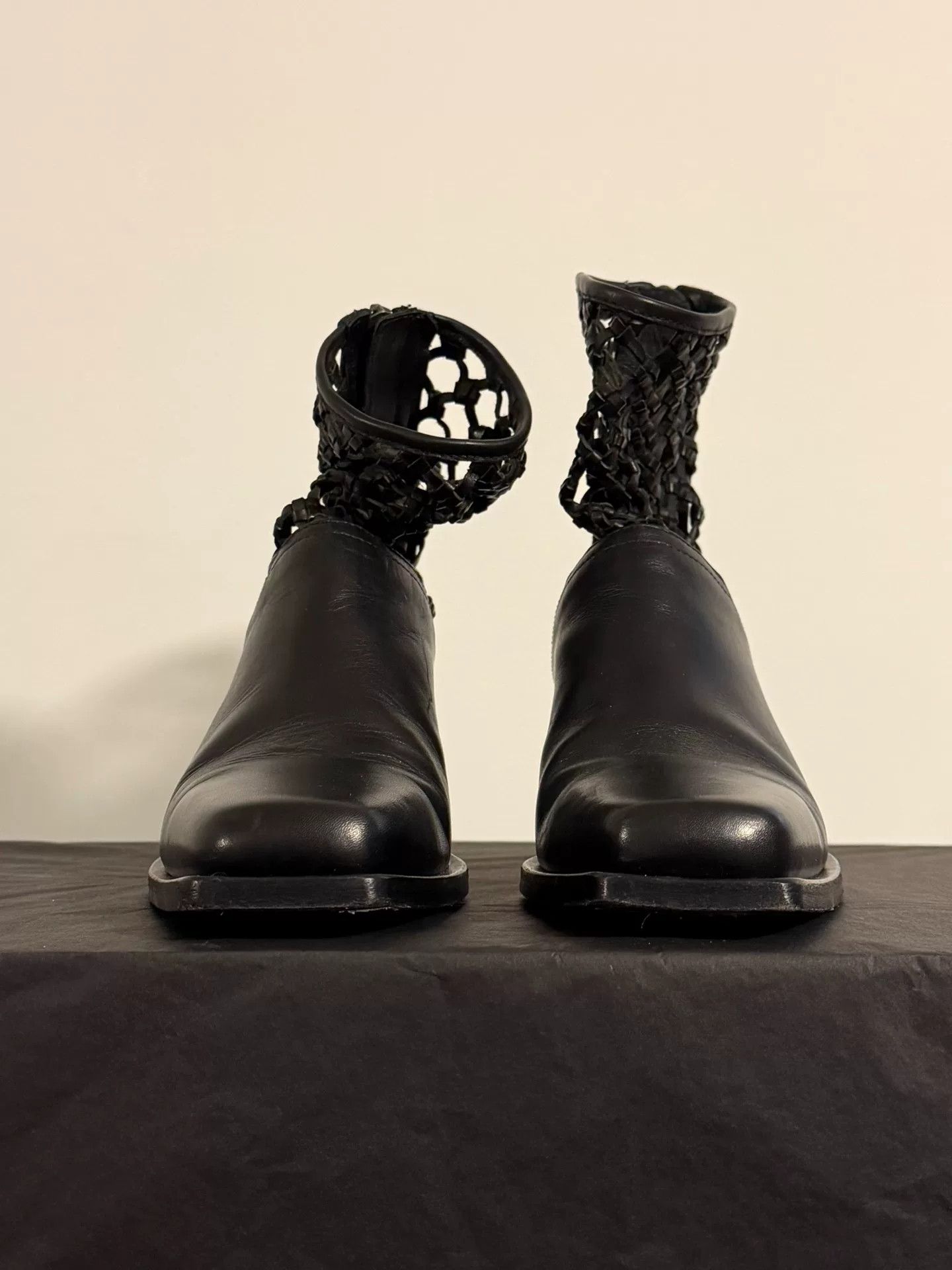 Ann Demeulemeester Ann Demeulemeester Cutout Leather Boots Size US 5 / IT 35 - 4 Thumbnail