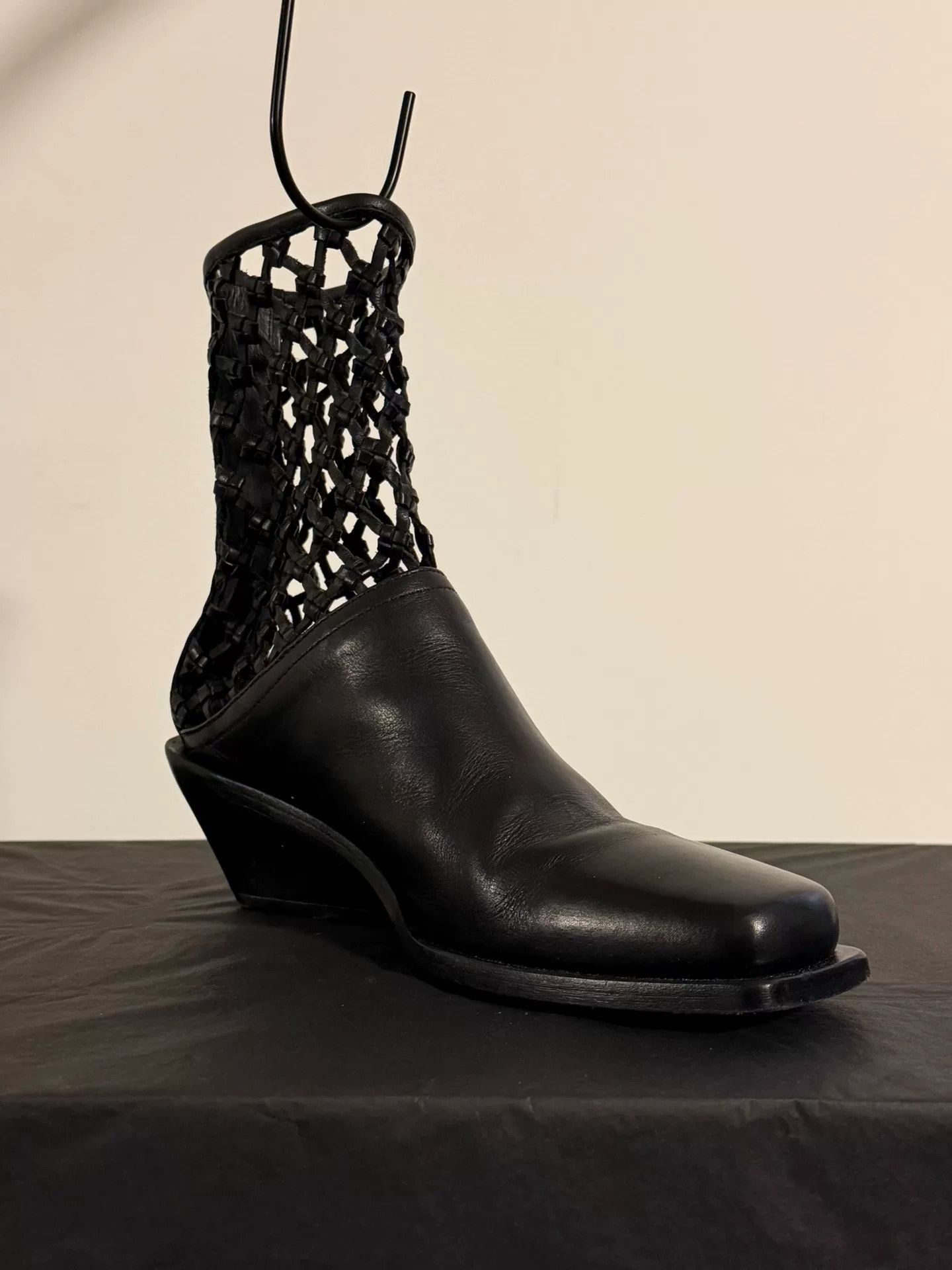 Ann Demeulemeester Ann Demeulemeester Cutout Leather Boots Size US 5 / IT 35 - 3 Thumbnail