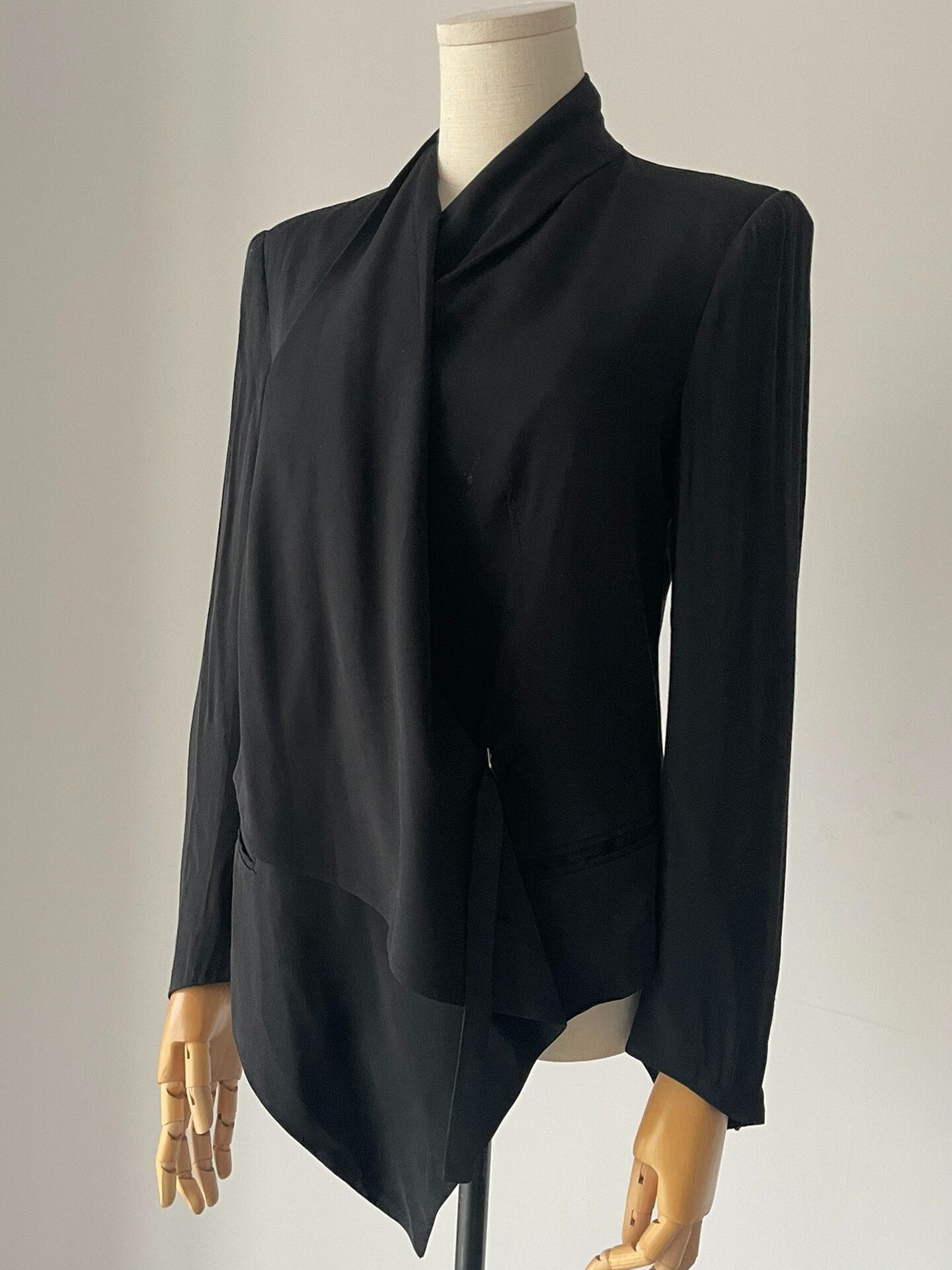 Helmut Lang Helmut Lang Asymmetrical Jacket Blazer Size XL / US 12-14 / IT 48-50 - 2 Thumbnail